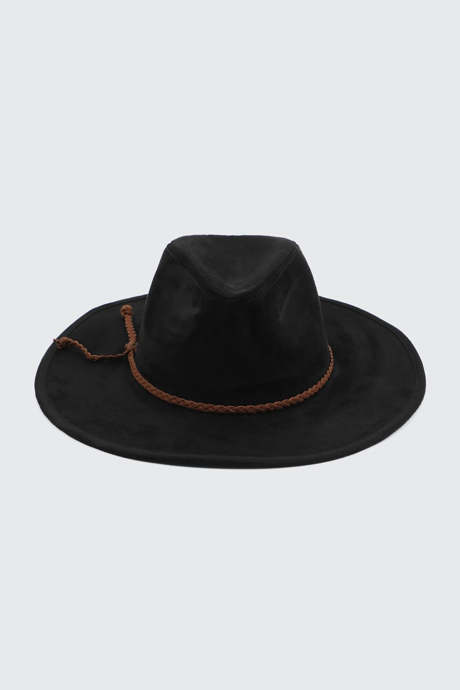 Fedora Hat with Faux Suede Cord
