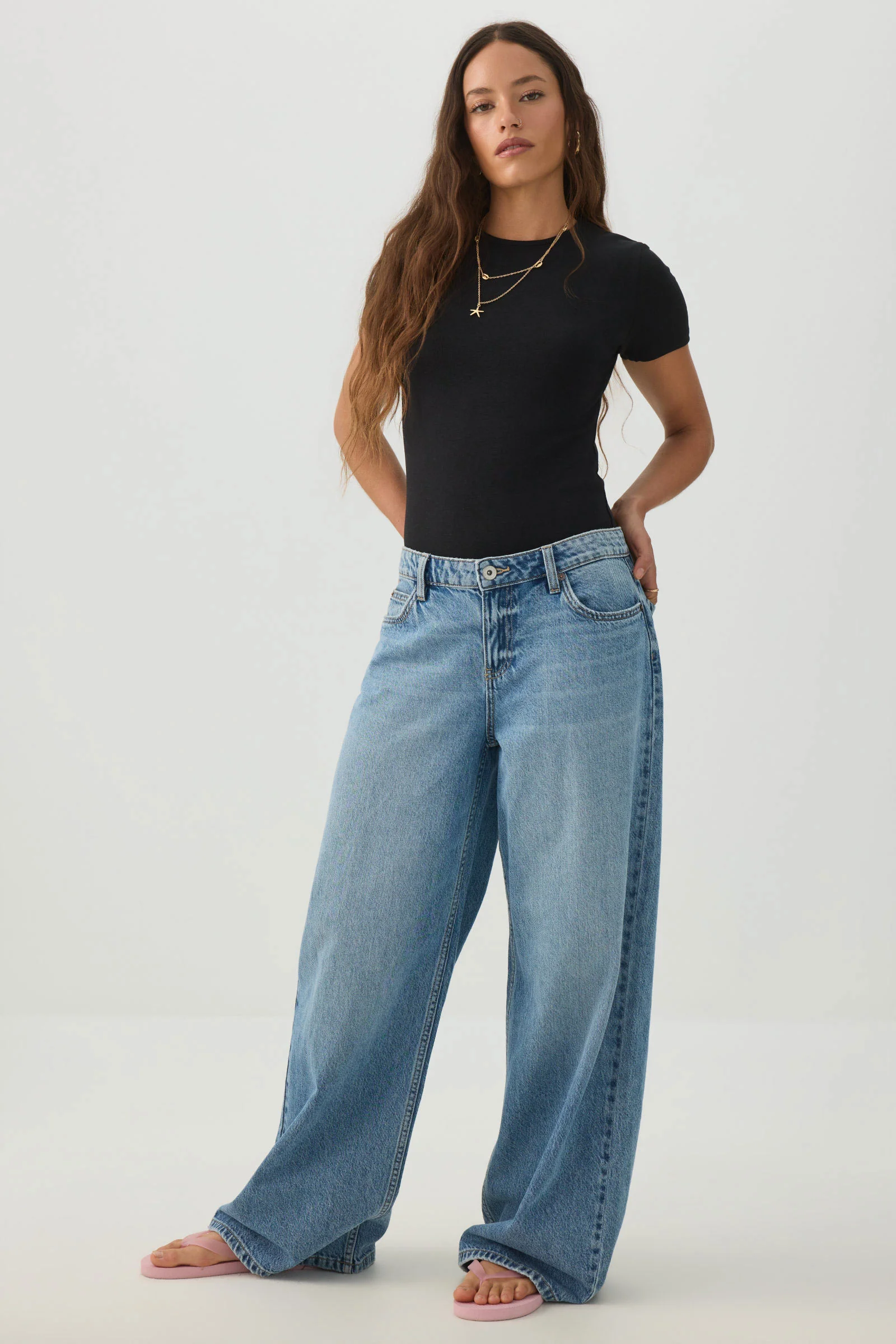 Fine Rib Crew Neck Bodysuit - Image 3