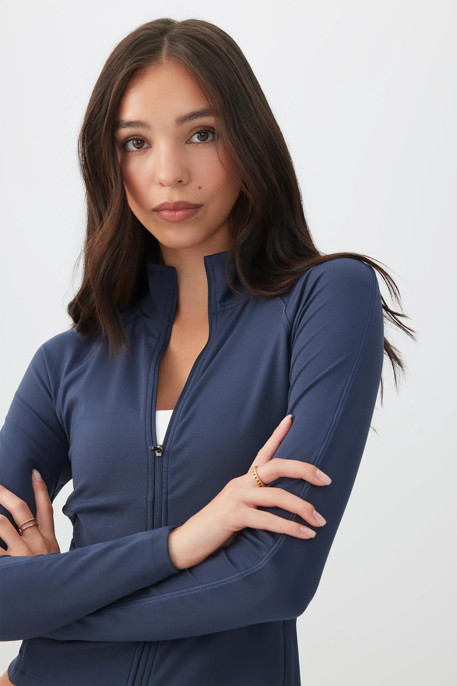 Fitted Zip Up Top - Image 2