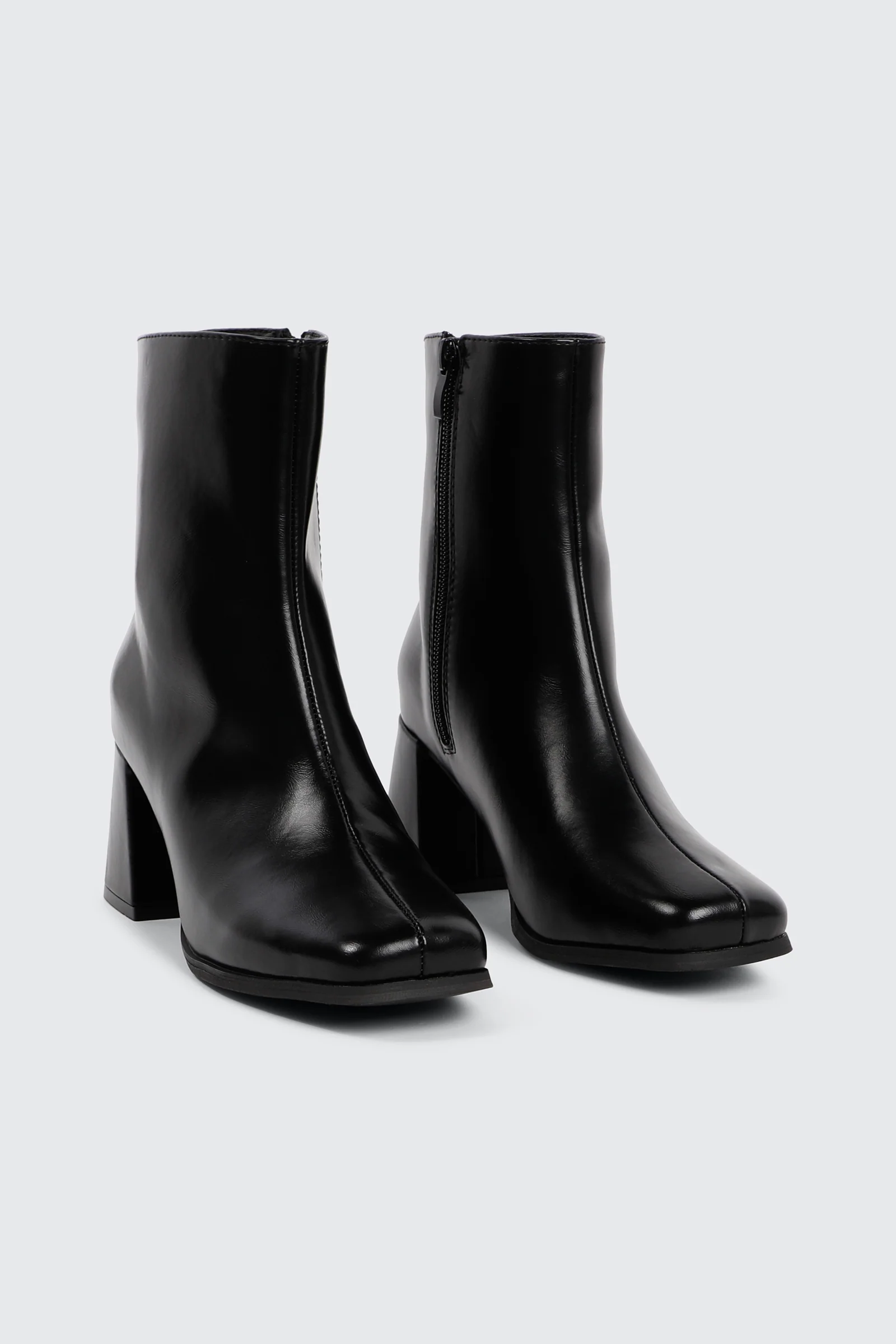Flare Heel Ankle Boots - Image 2