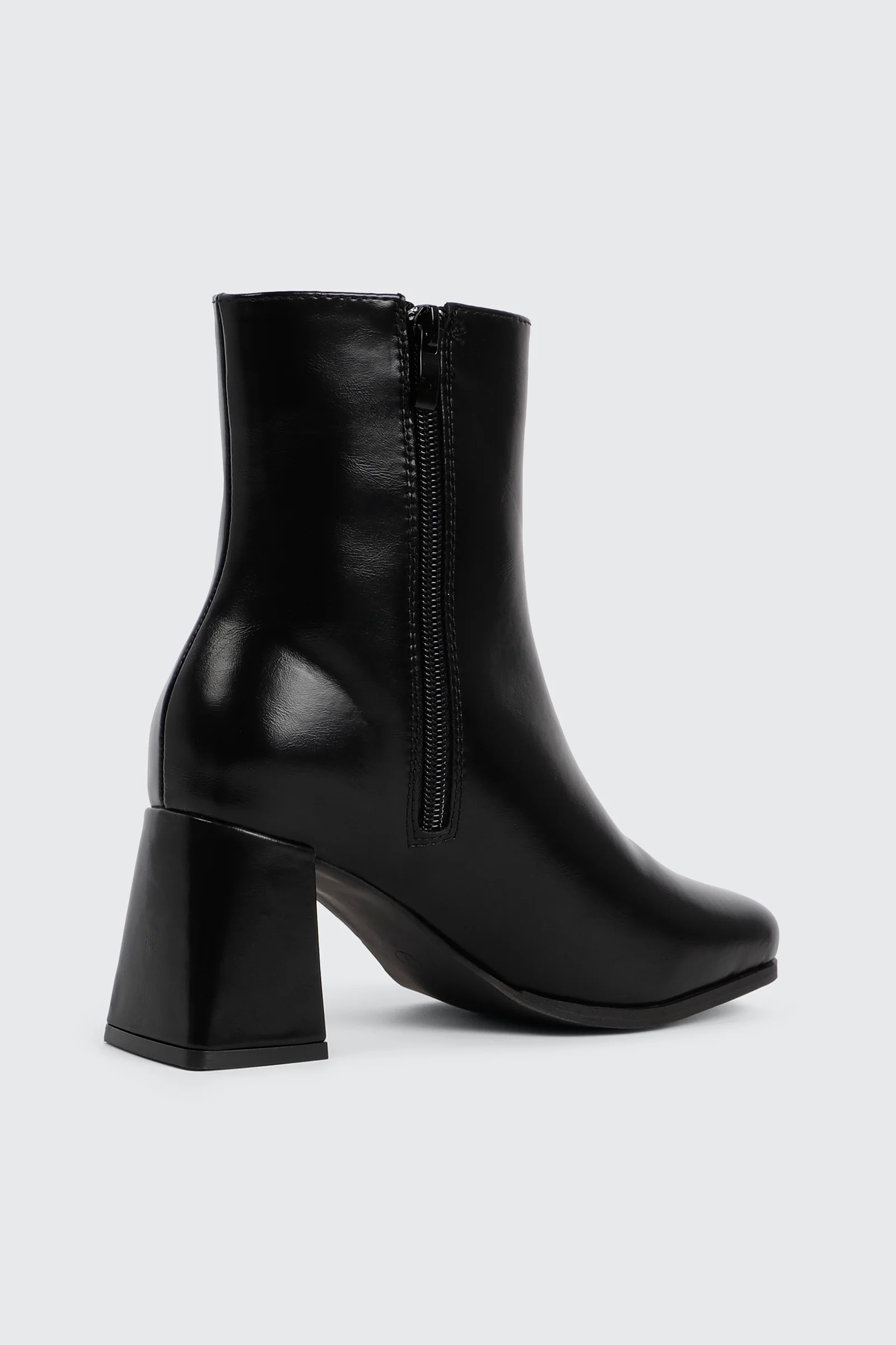 Flare Heel Ankle Boots - Image 3