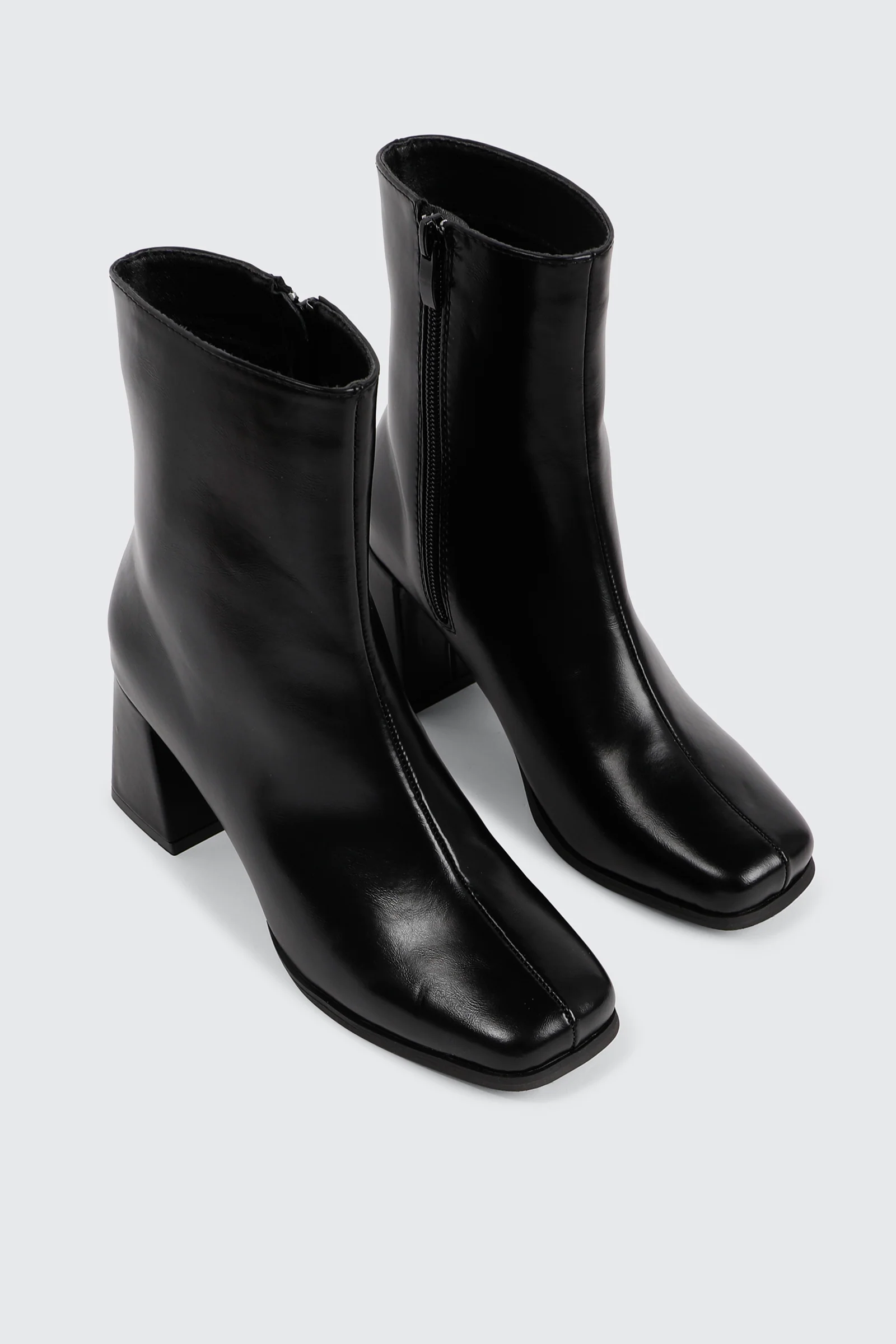 Flare Heel Ankle Boots - Image 4