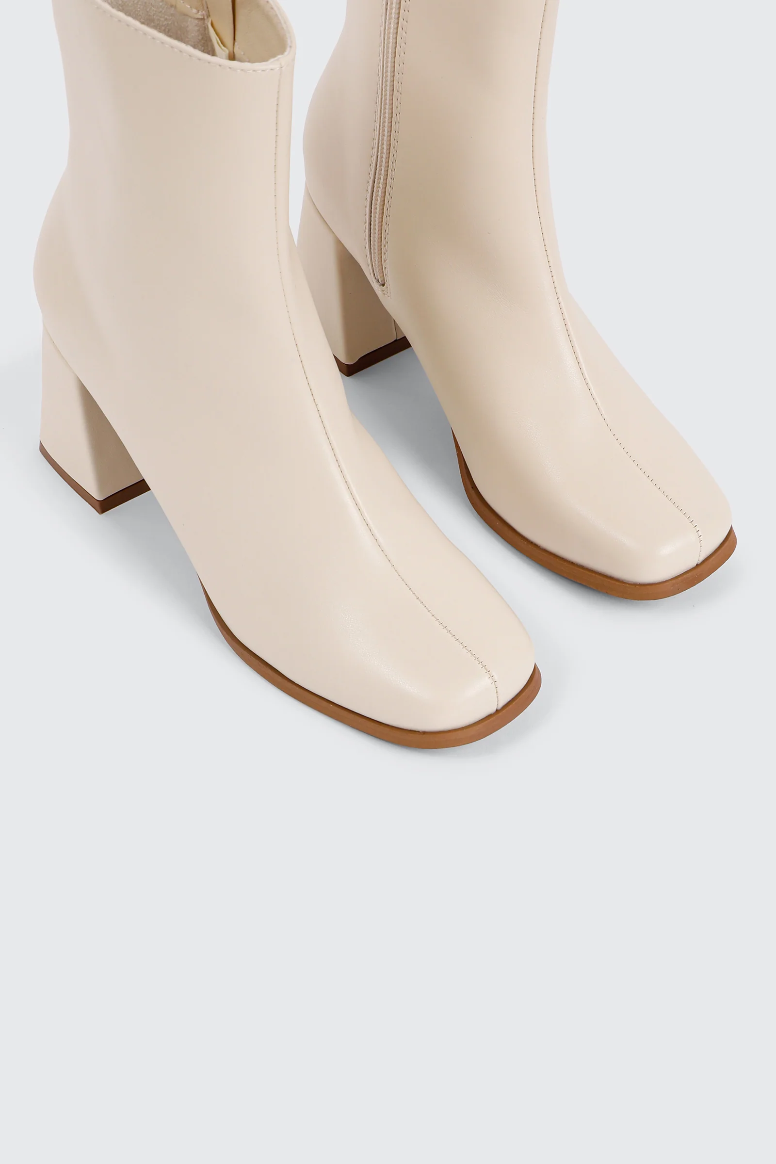 Flare Heel Ankle Boots - Image 4
