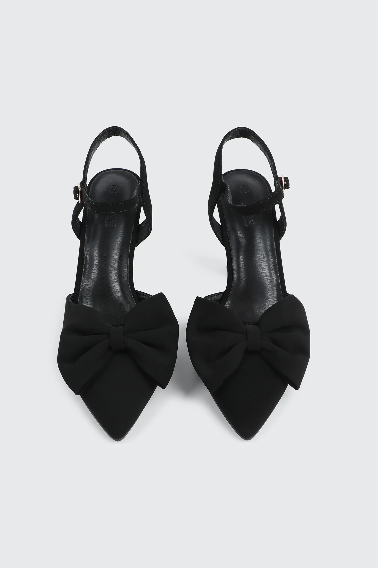 Flare Heel Pumps with Bow Detail - Image 4