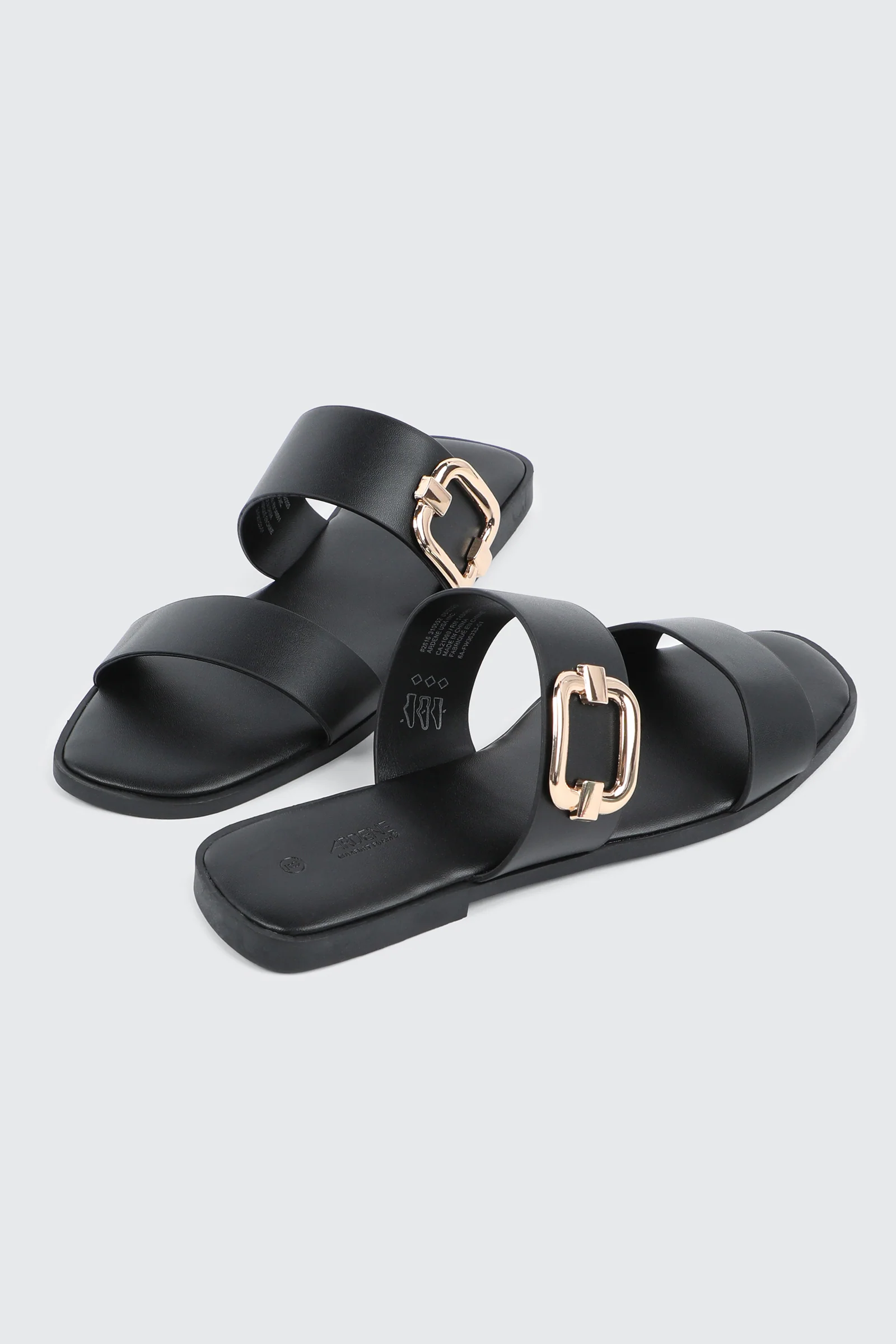 Flat Sandals with Chunky Buckle Detail - Image 3