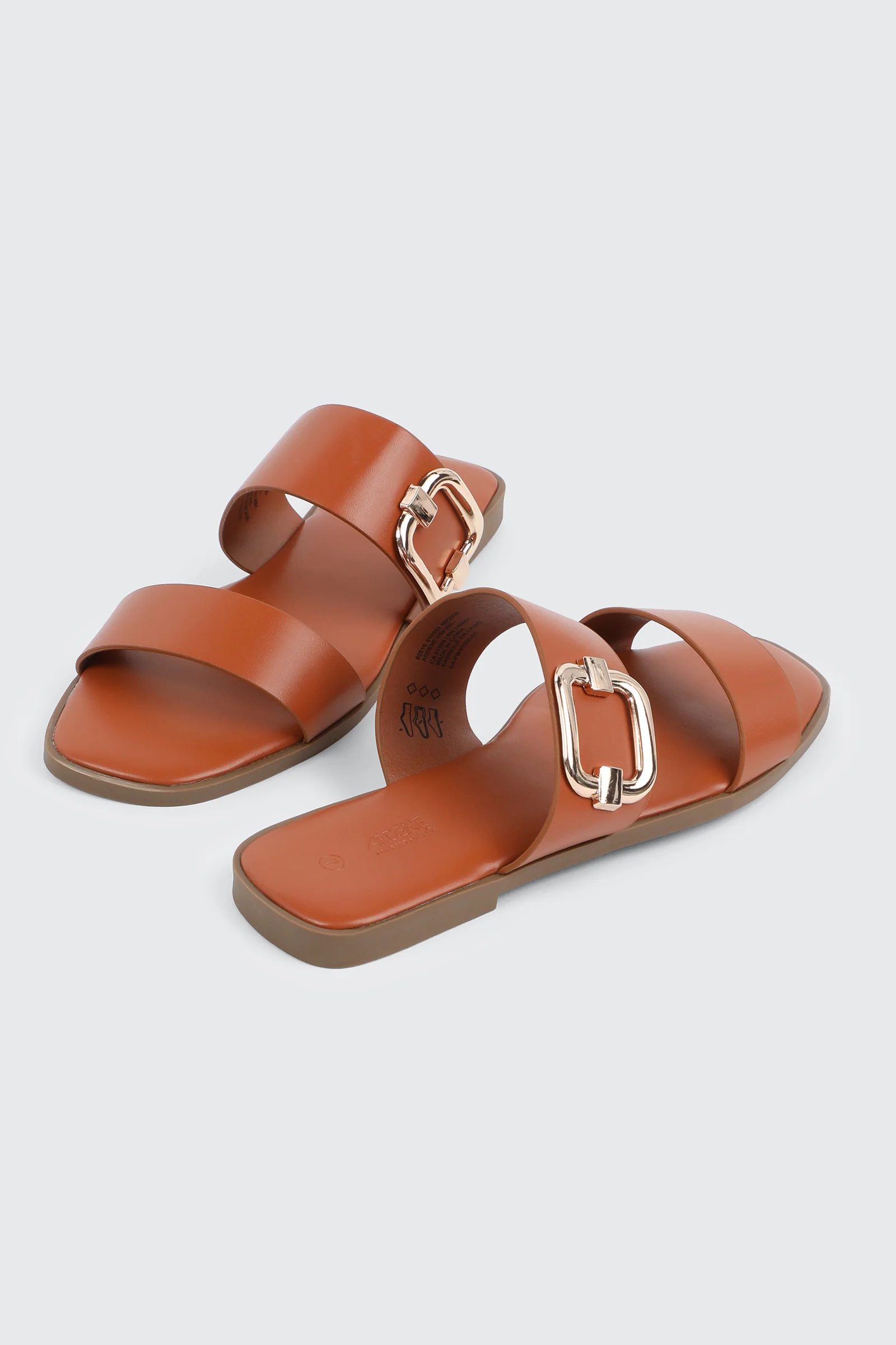 Flat Sandals with Chunky Buckle Detail - Image 3