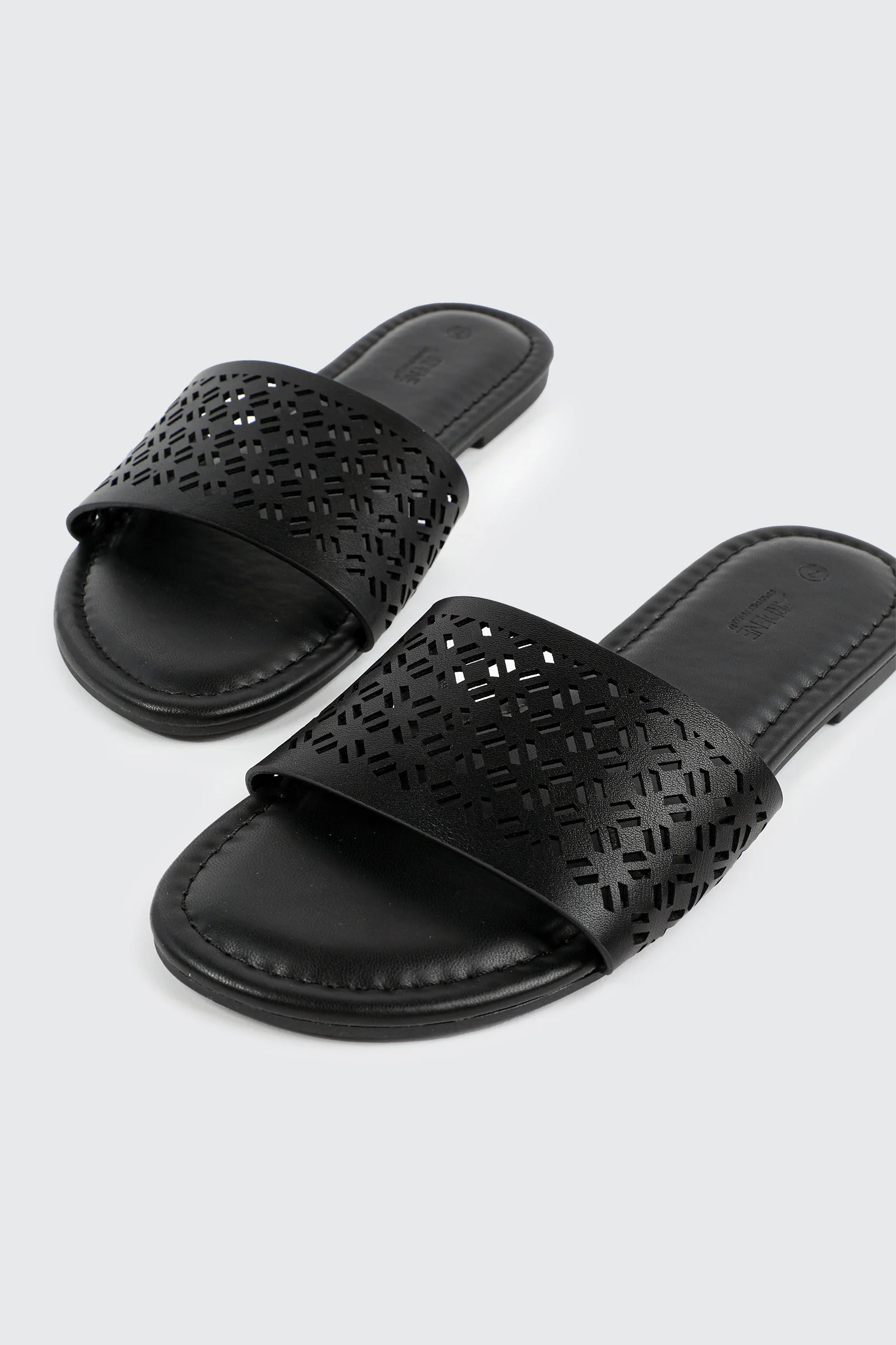 Flat Sandals with Cutout Design - Image 2