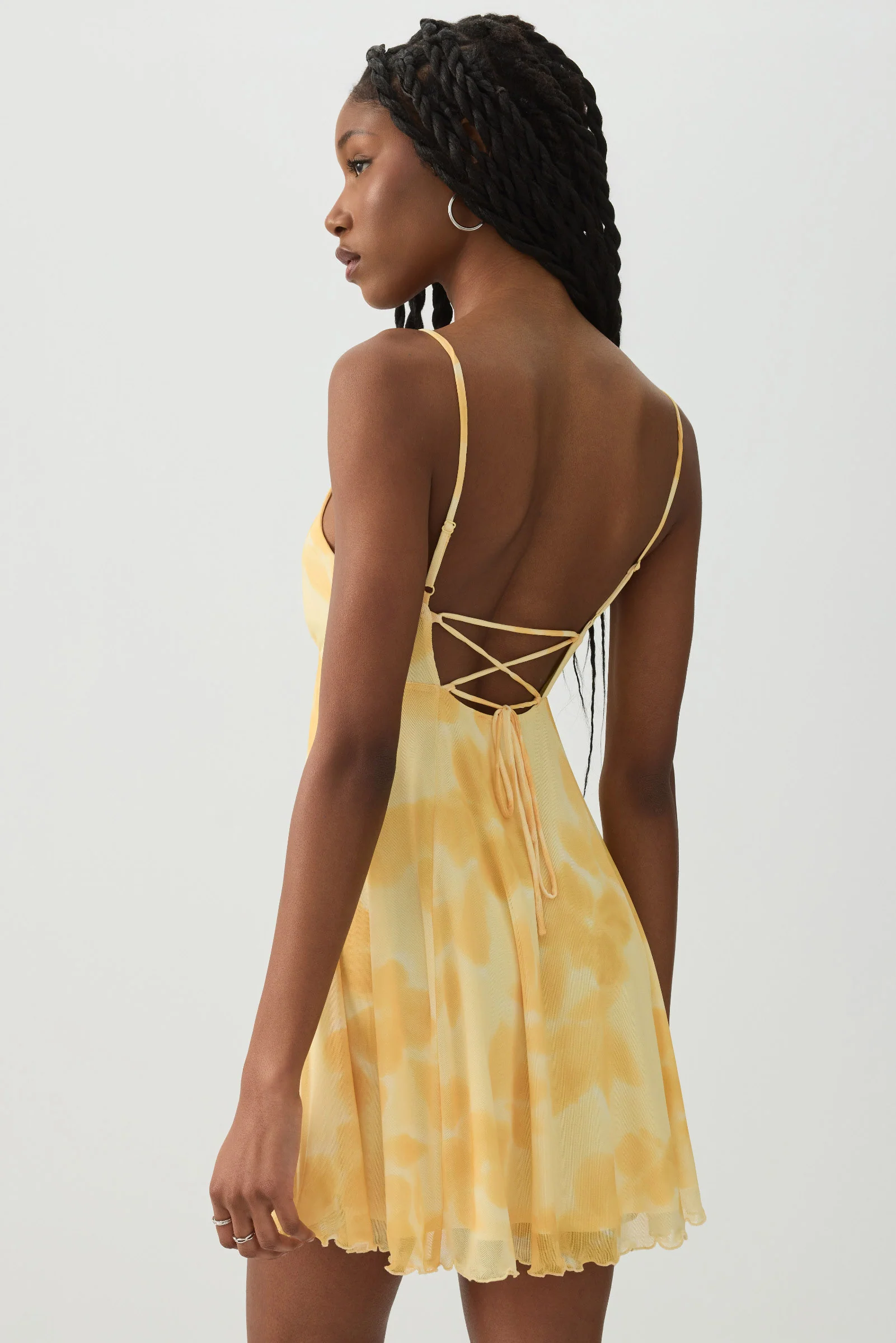 Floral Baby Doll Mini Dress - Image 4