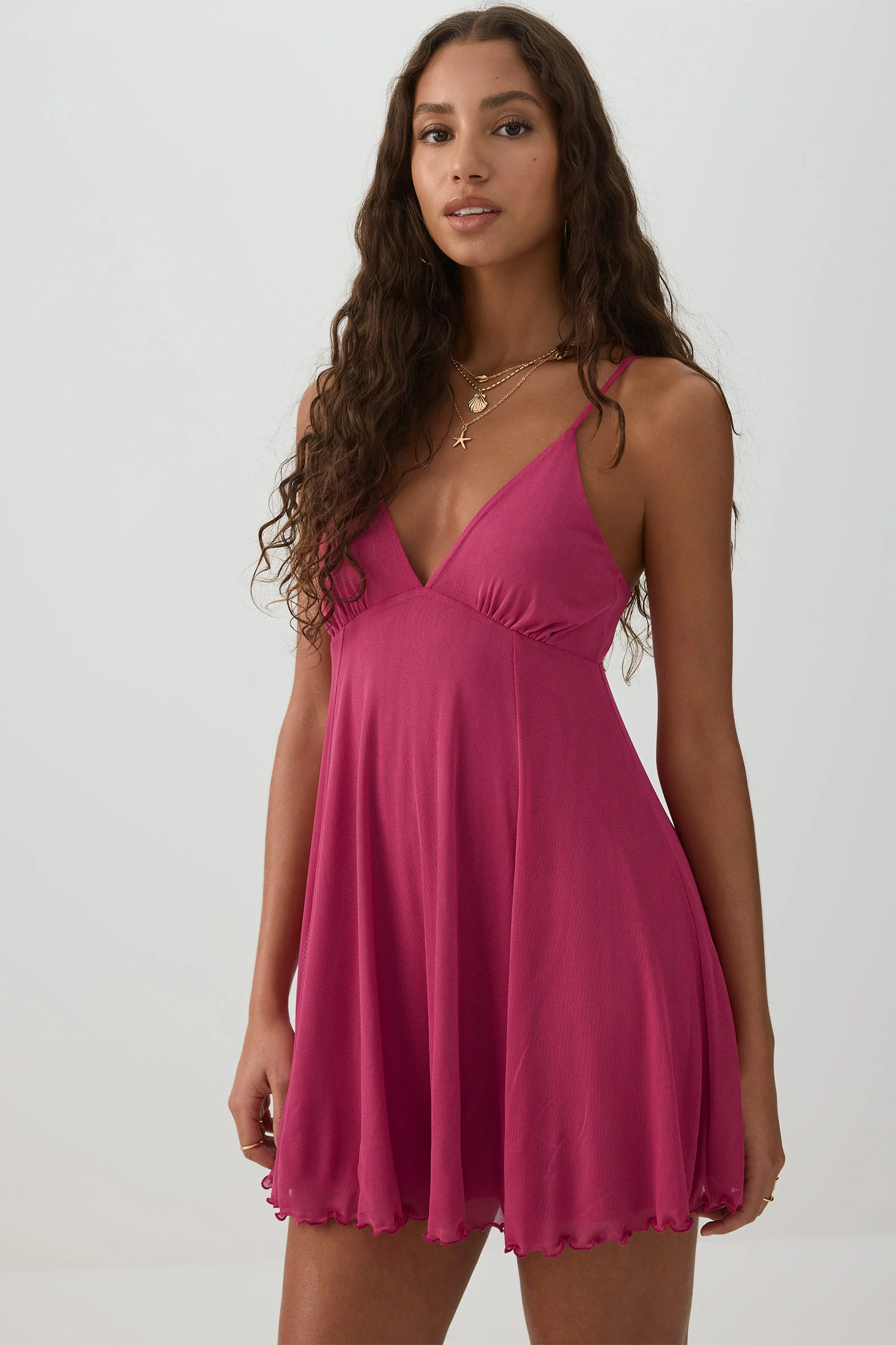 Floral Baby Doll Mini Dress - Image 2