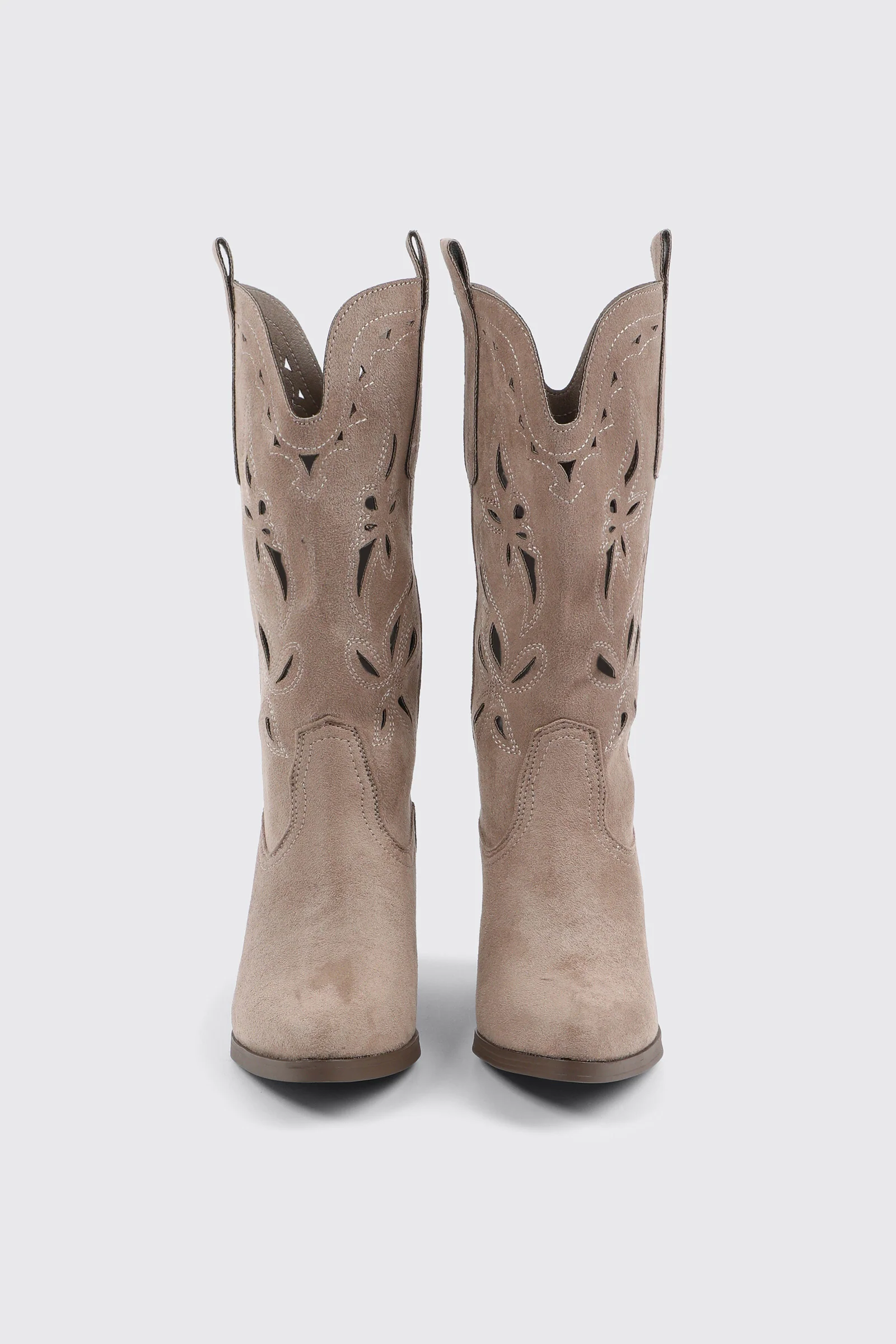 Floral Cutout Cowboy Boots - Image 4