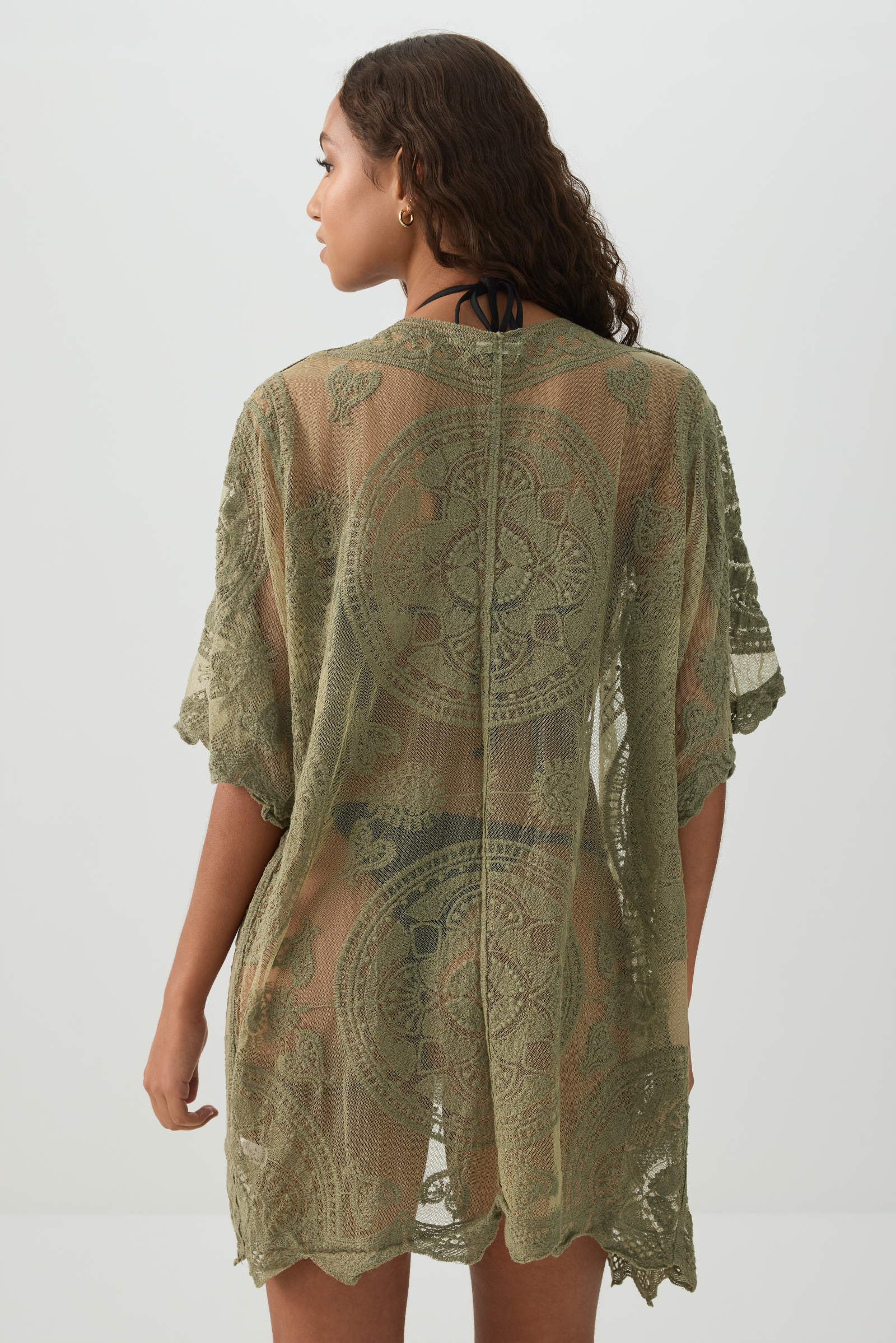 Floral Embroidered Cover Up - Image 4