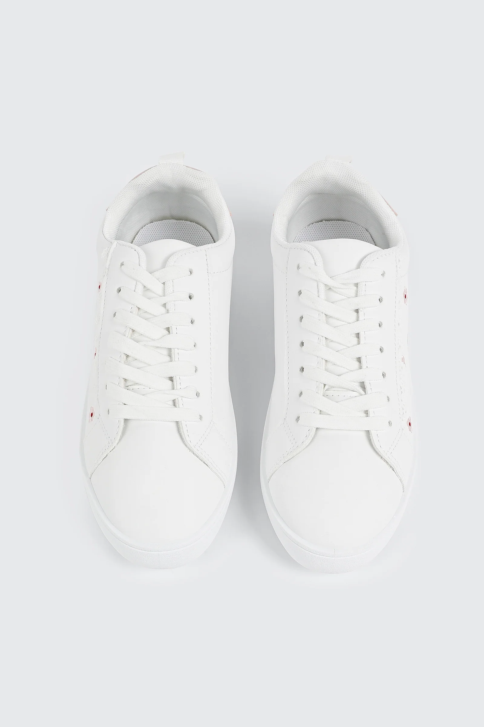 Floral Lace Up Sneakers - Image 4