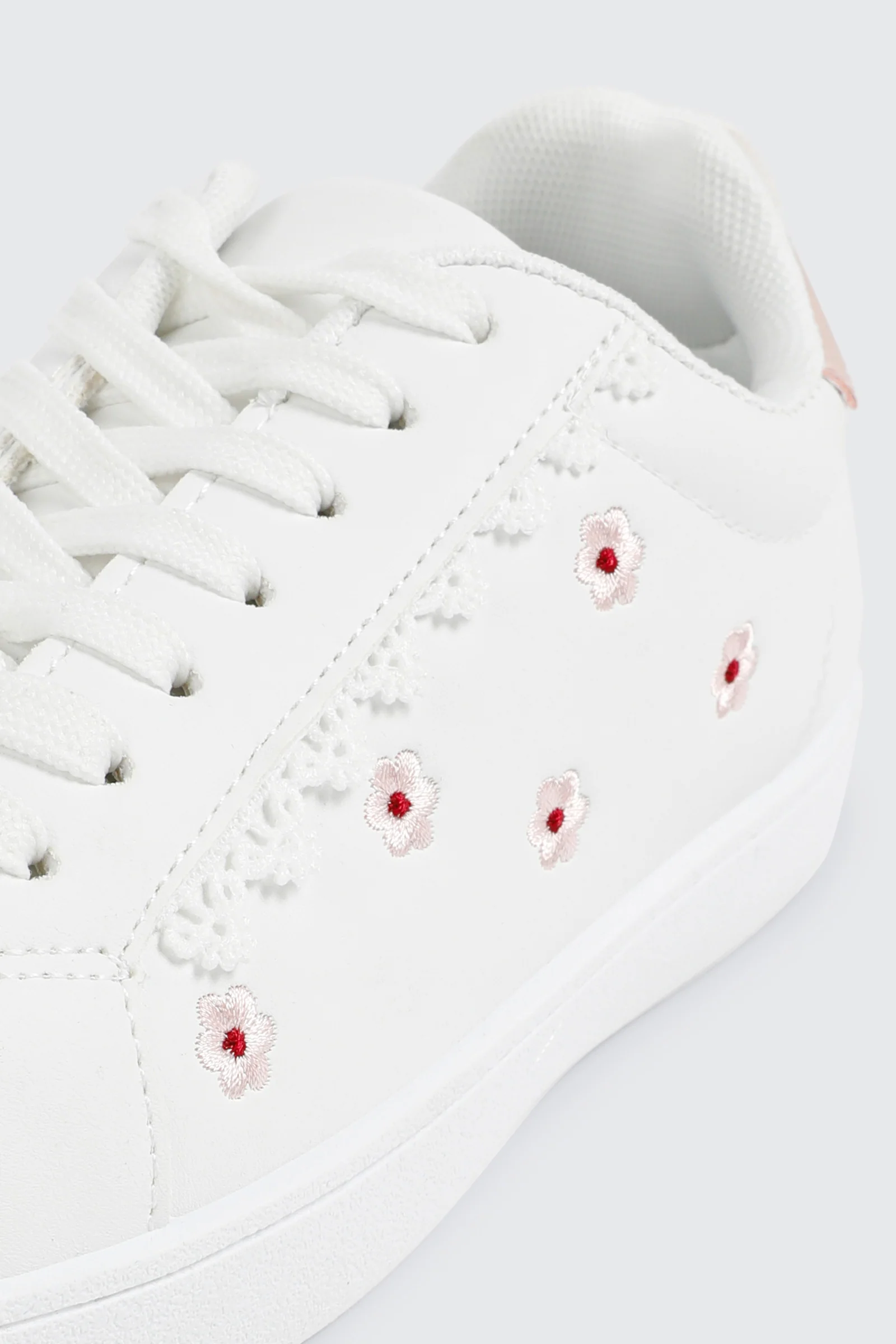 Floral Lace Up Sneakers - Image 5