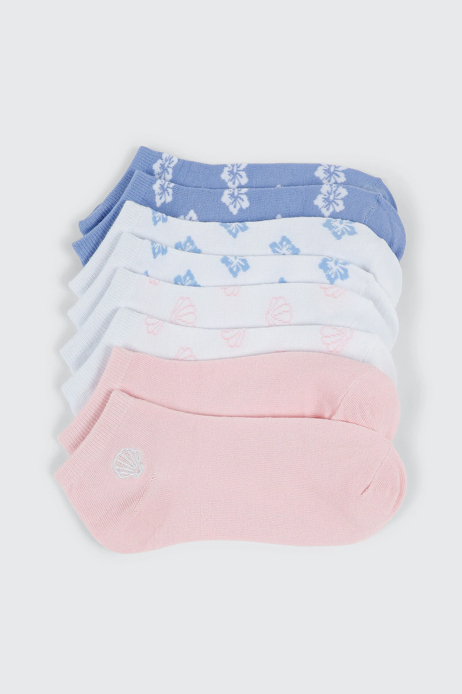 Floral Print Ankle Socks - Image 2