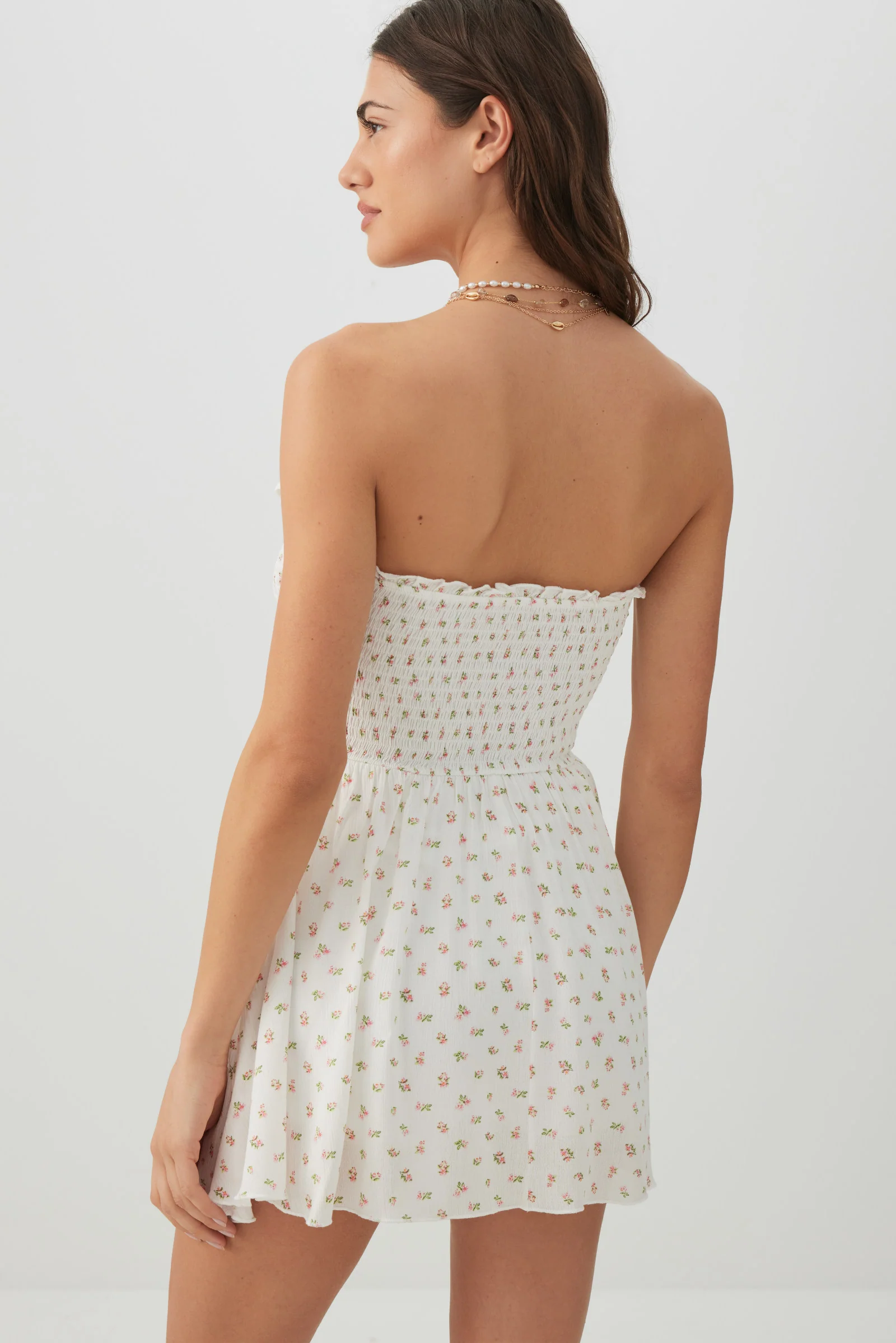 Floral Smocked Mini Romper - Image 5