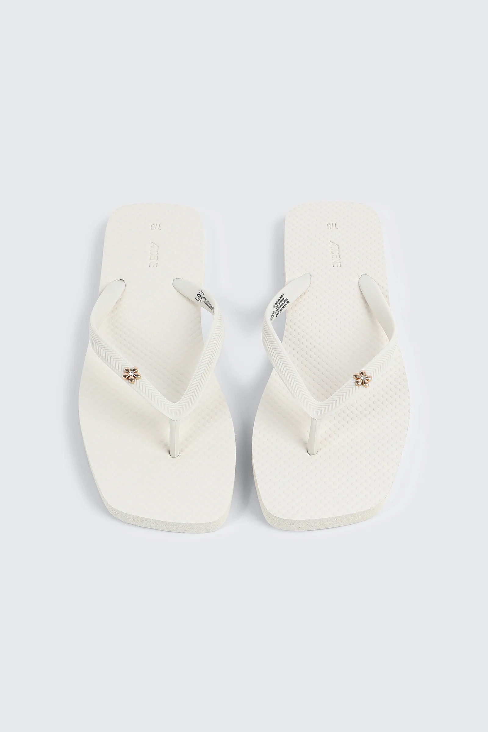Flower Embellished Flip Flops - Image 4