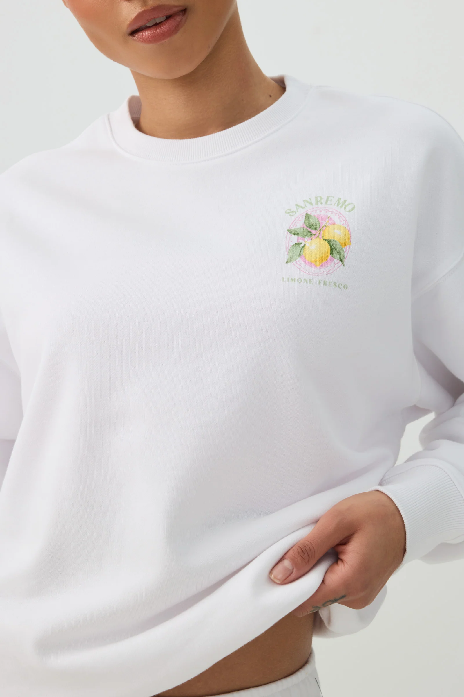 French Terry Crew Neck Sweatshirt - Image 2