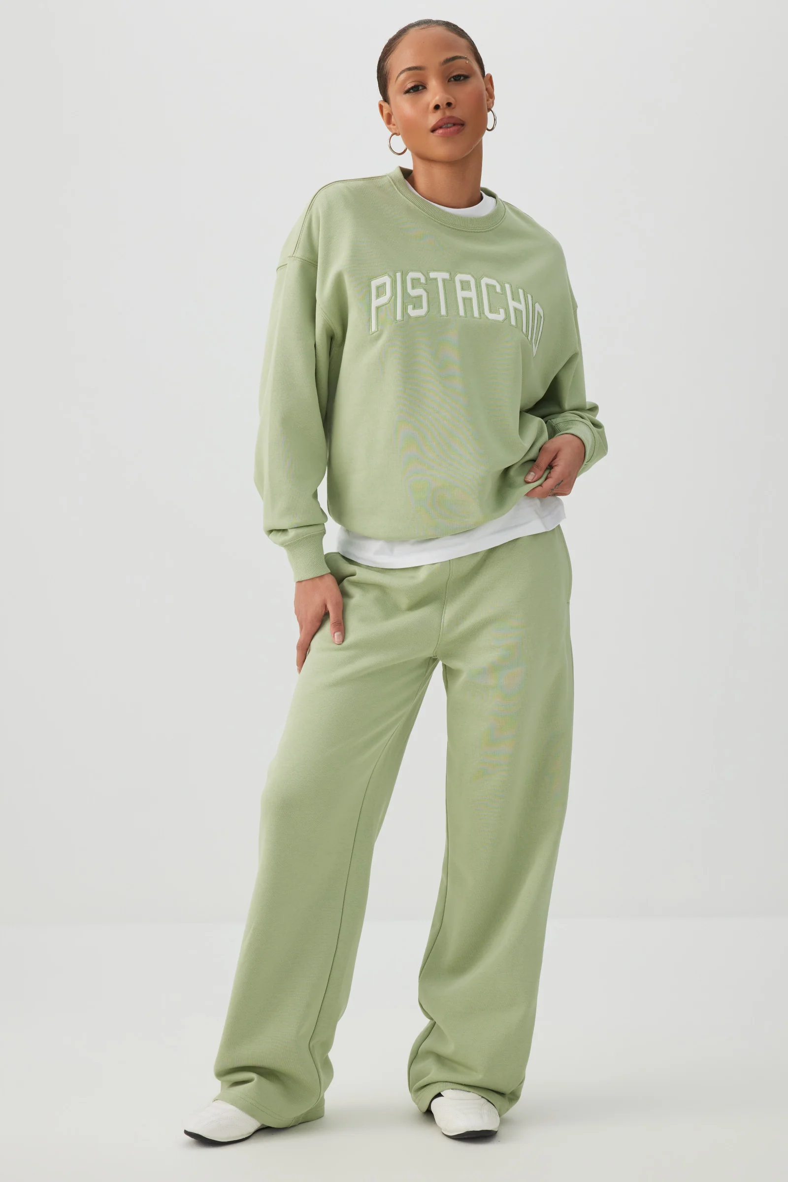 French Terry Wide Leg Pants