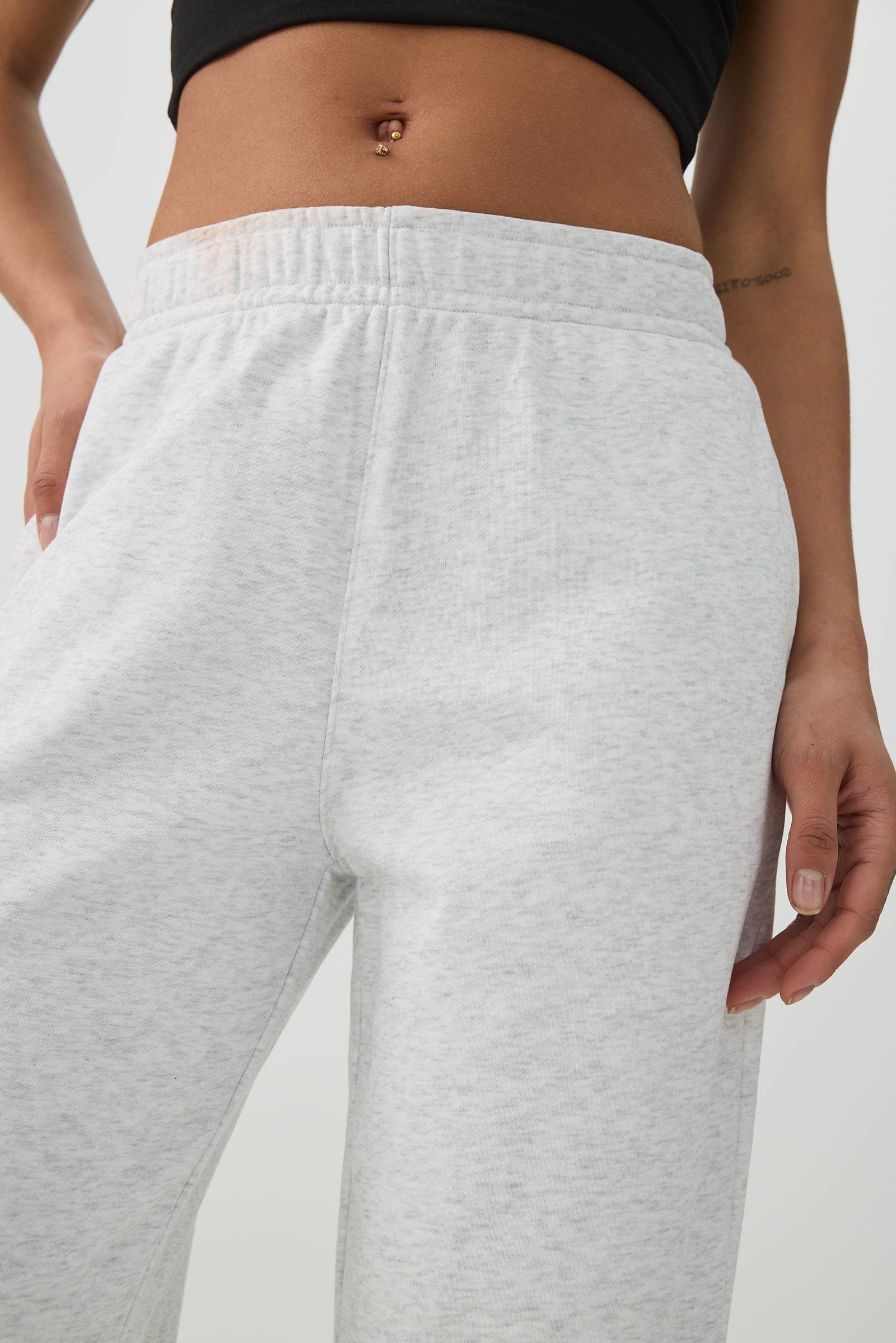 French Terry Wide Leg Pants - Image 3