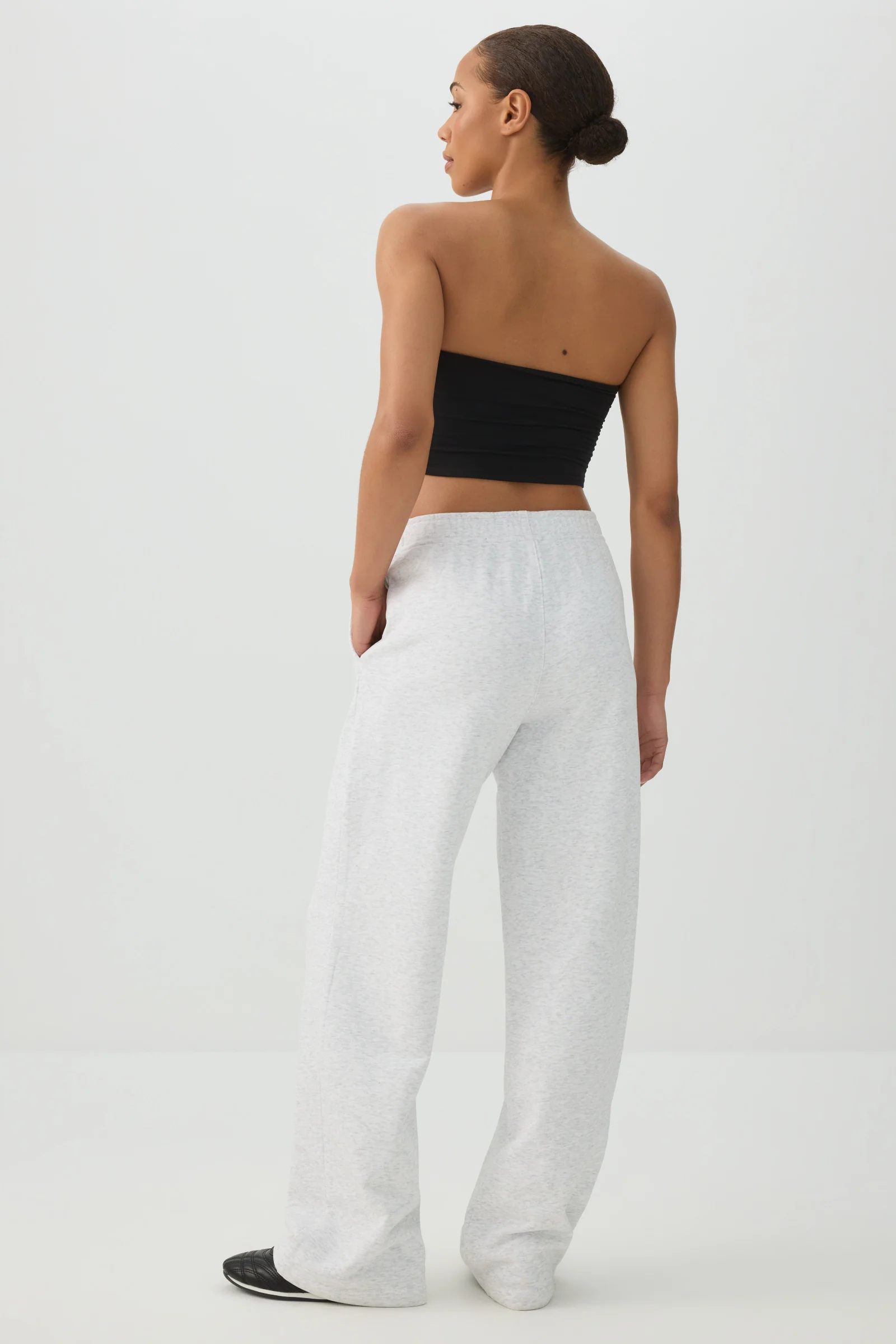 French Terry Wide Leg Pants - Image 4