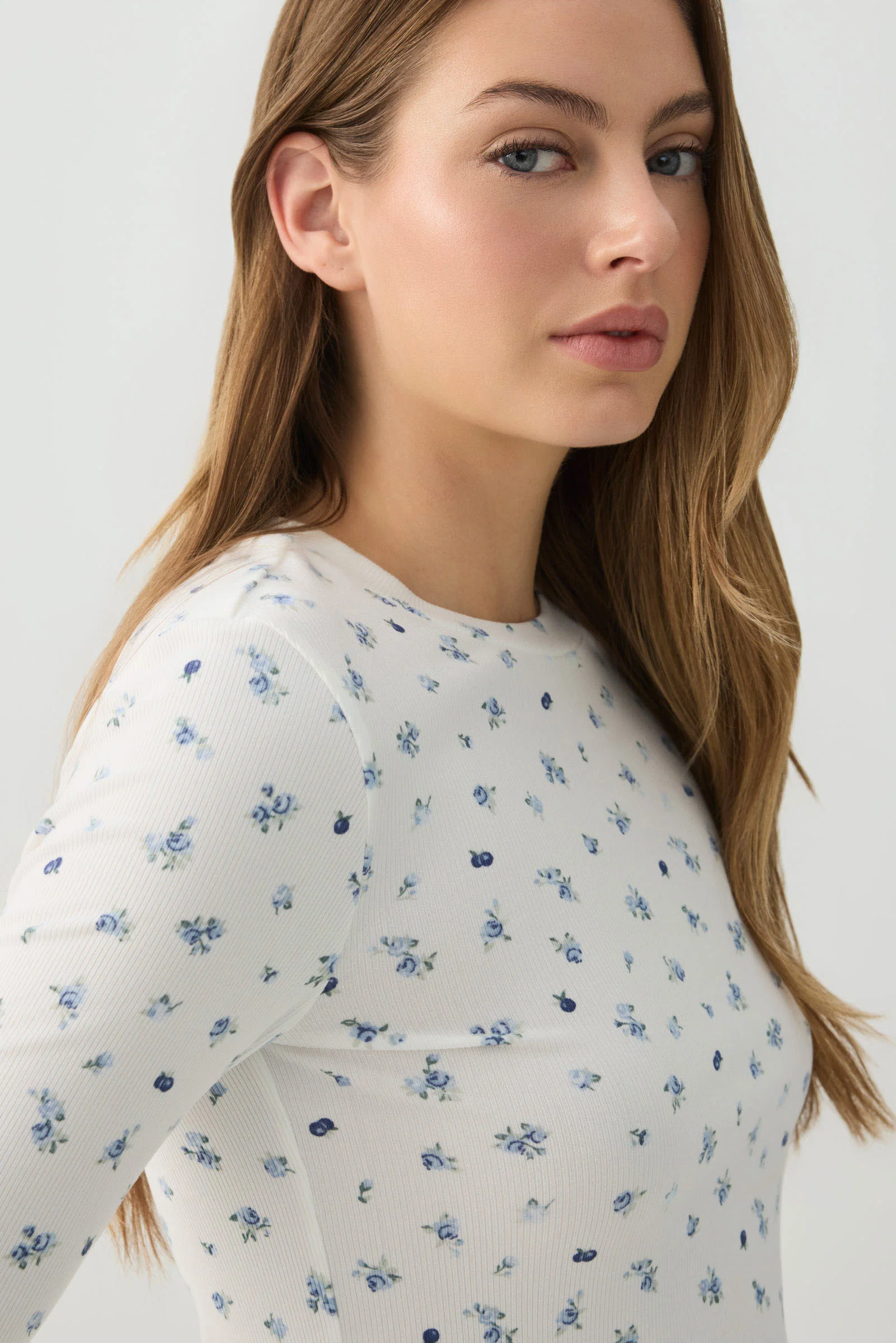 Fruit Print Super Soft Rib PJ Top - Image 2