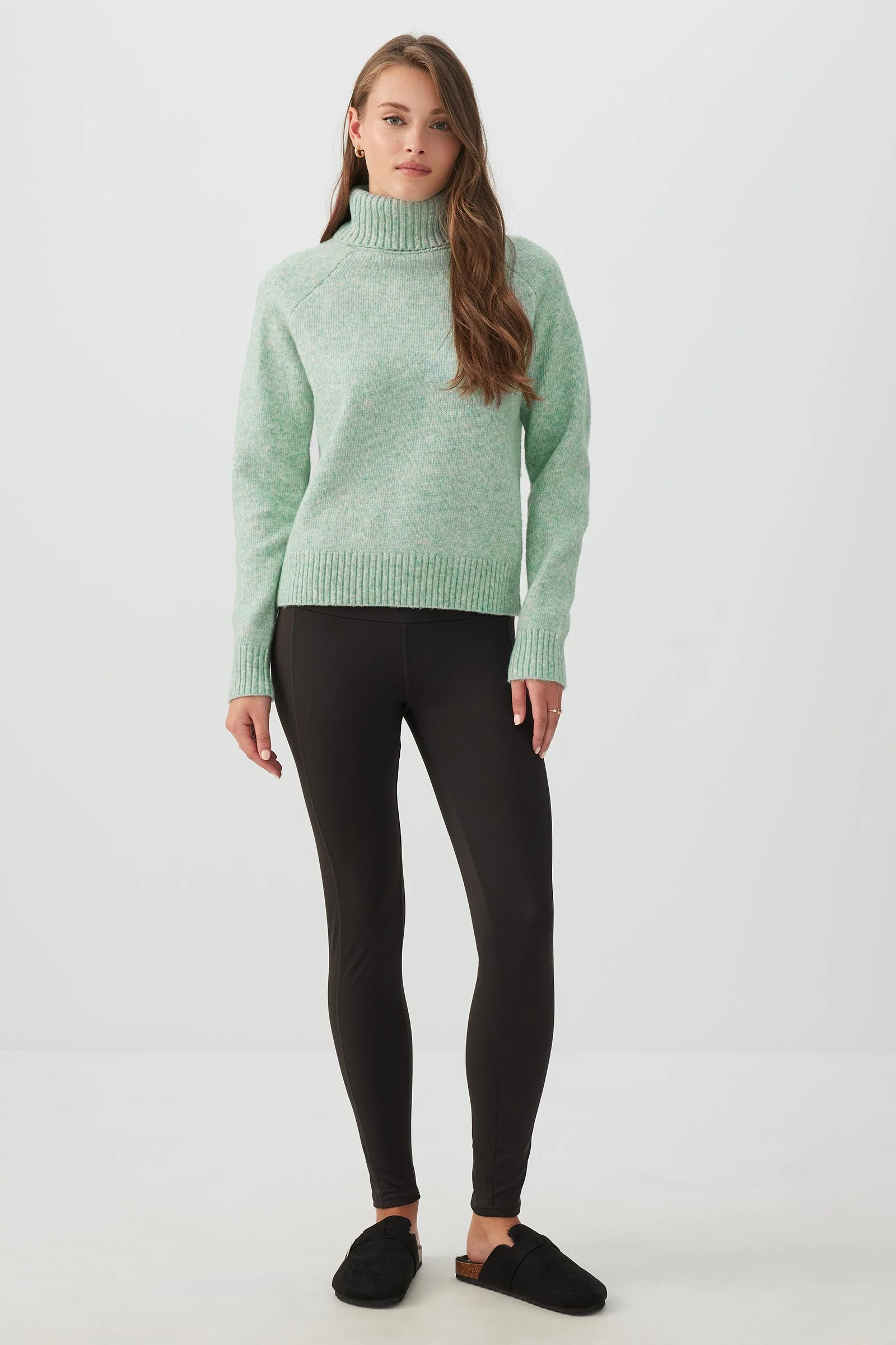 Fuzzy Knit Turtleneck Sweater - Image 4