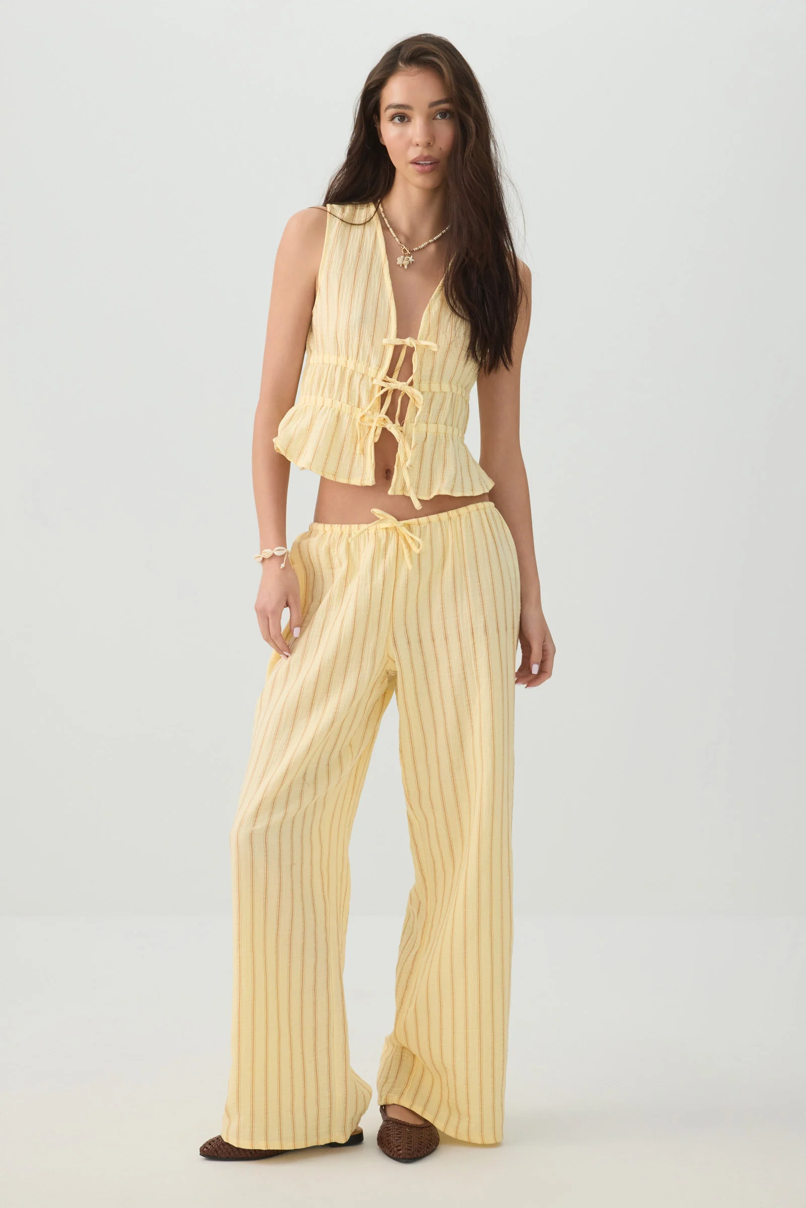 Gauze Tie-Front Top - Image 3