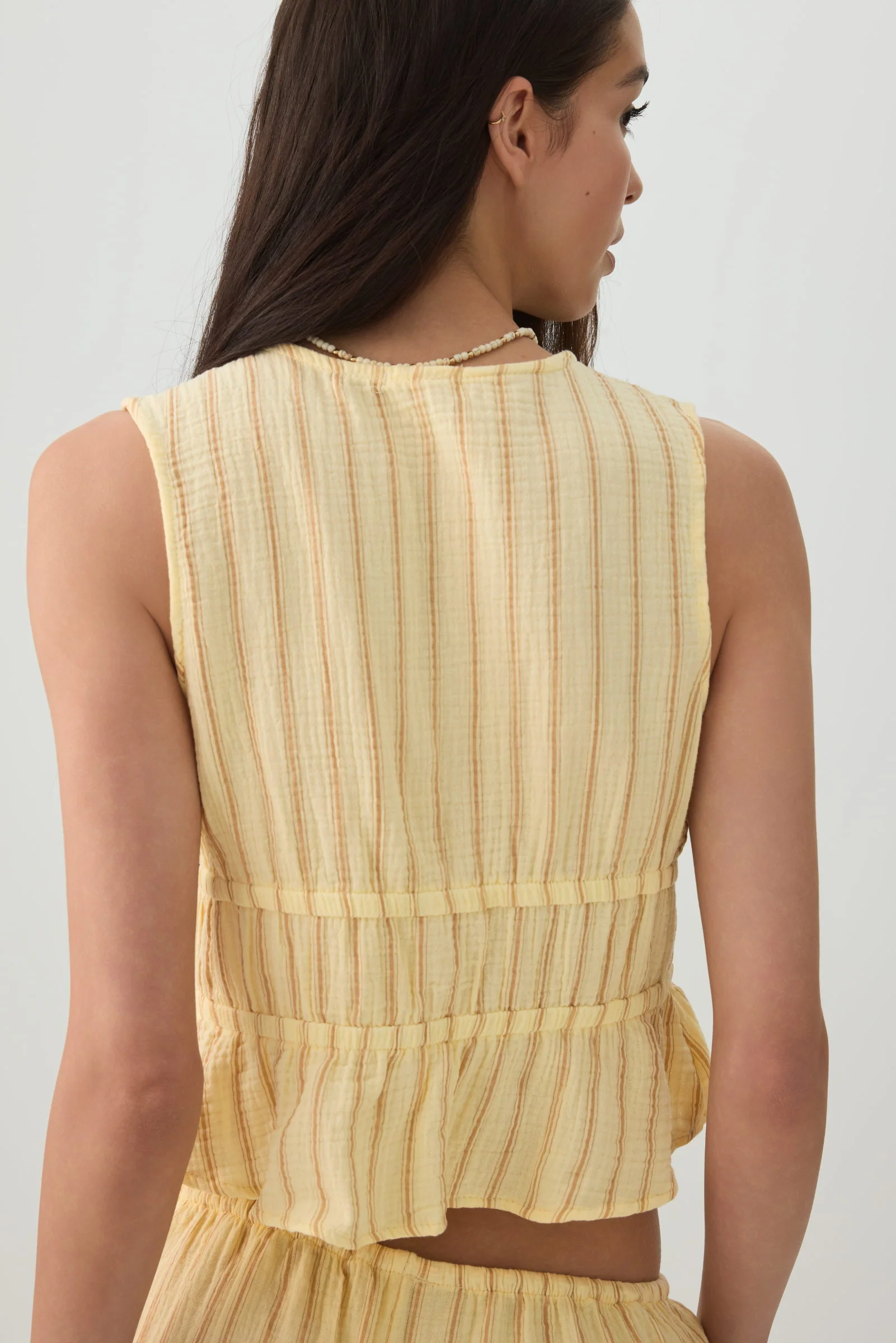 Gauze Tie-Front Top - Image 4