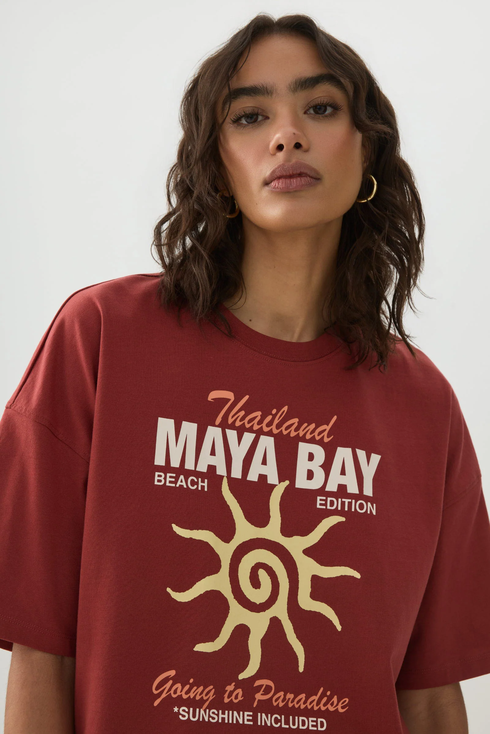 Graphic Drop Shoulder T-Shirt - Image 2