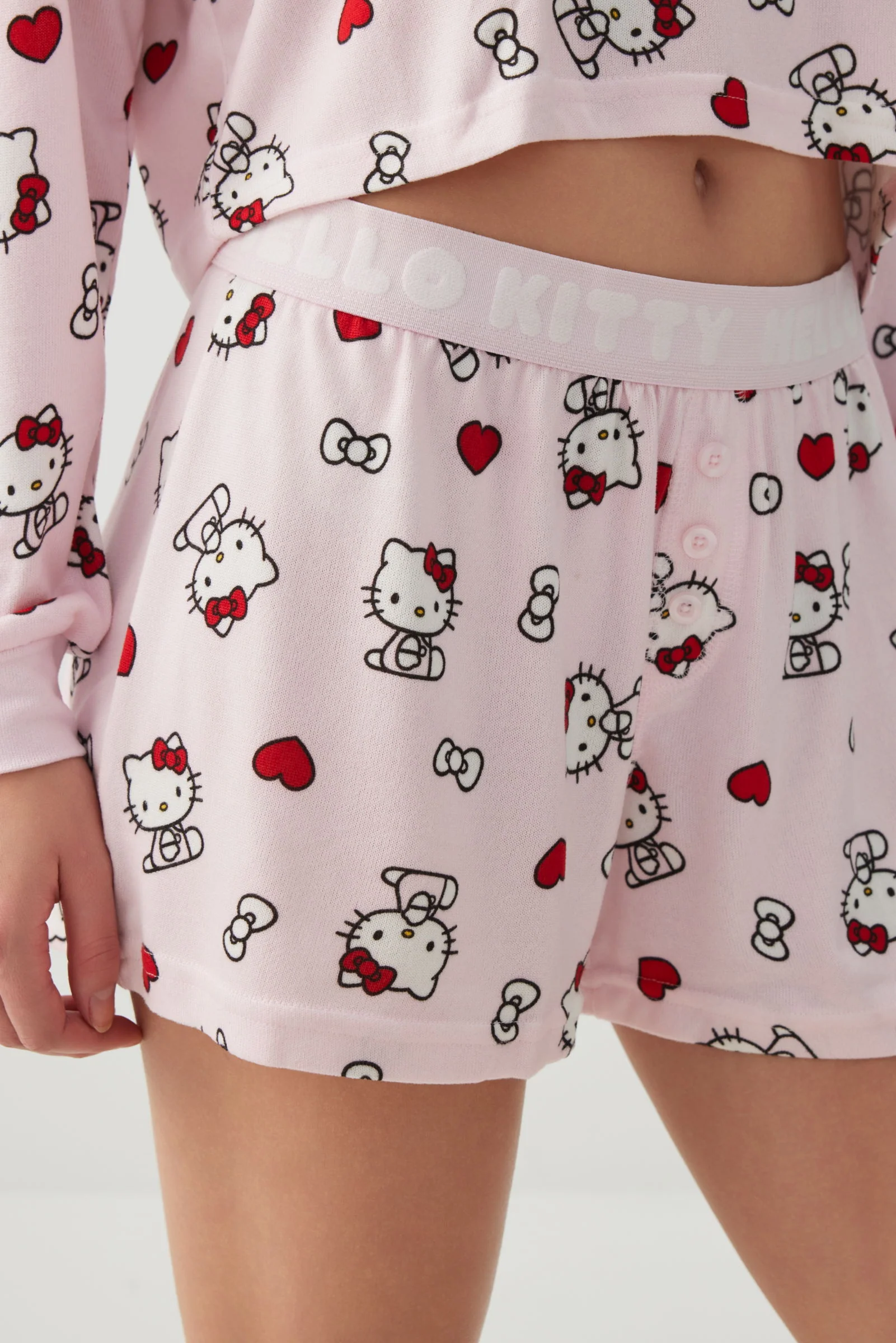 Hello Kitty Crop Top PJ Set - Image 3