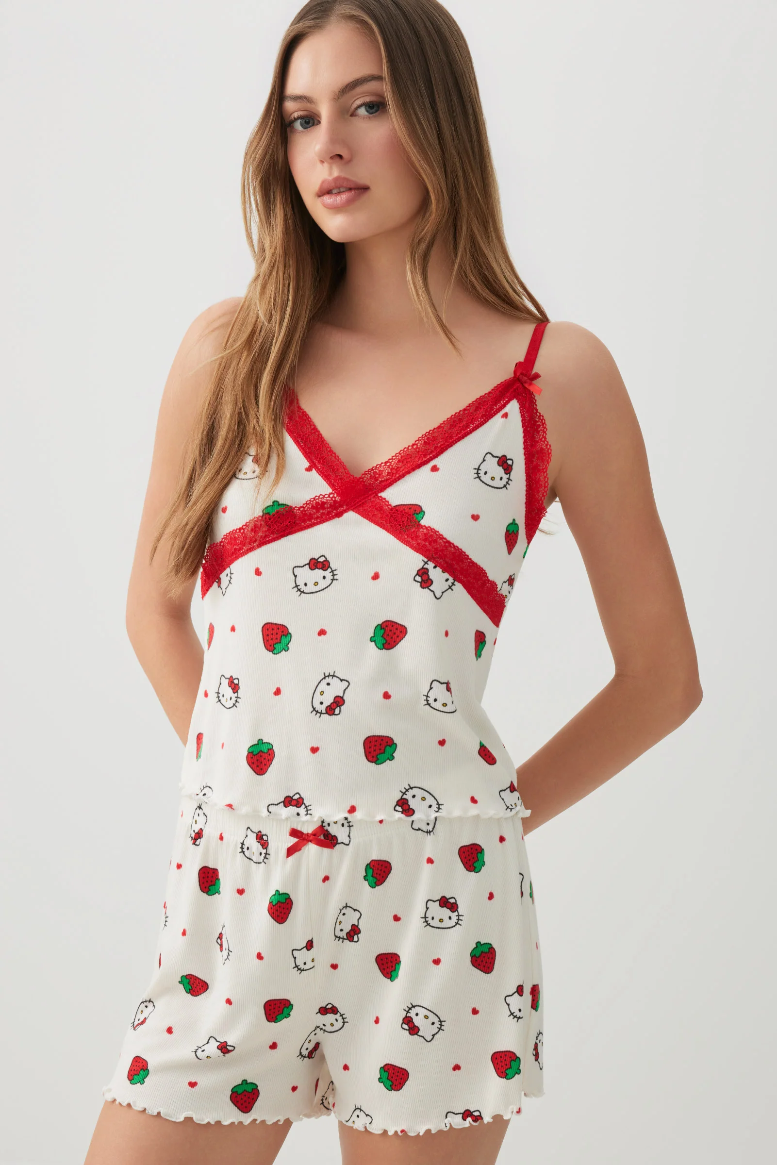 Hello Kitty Lettuce Hem PJ Set - Image 3