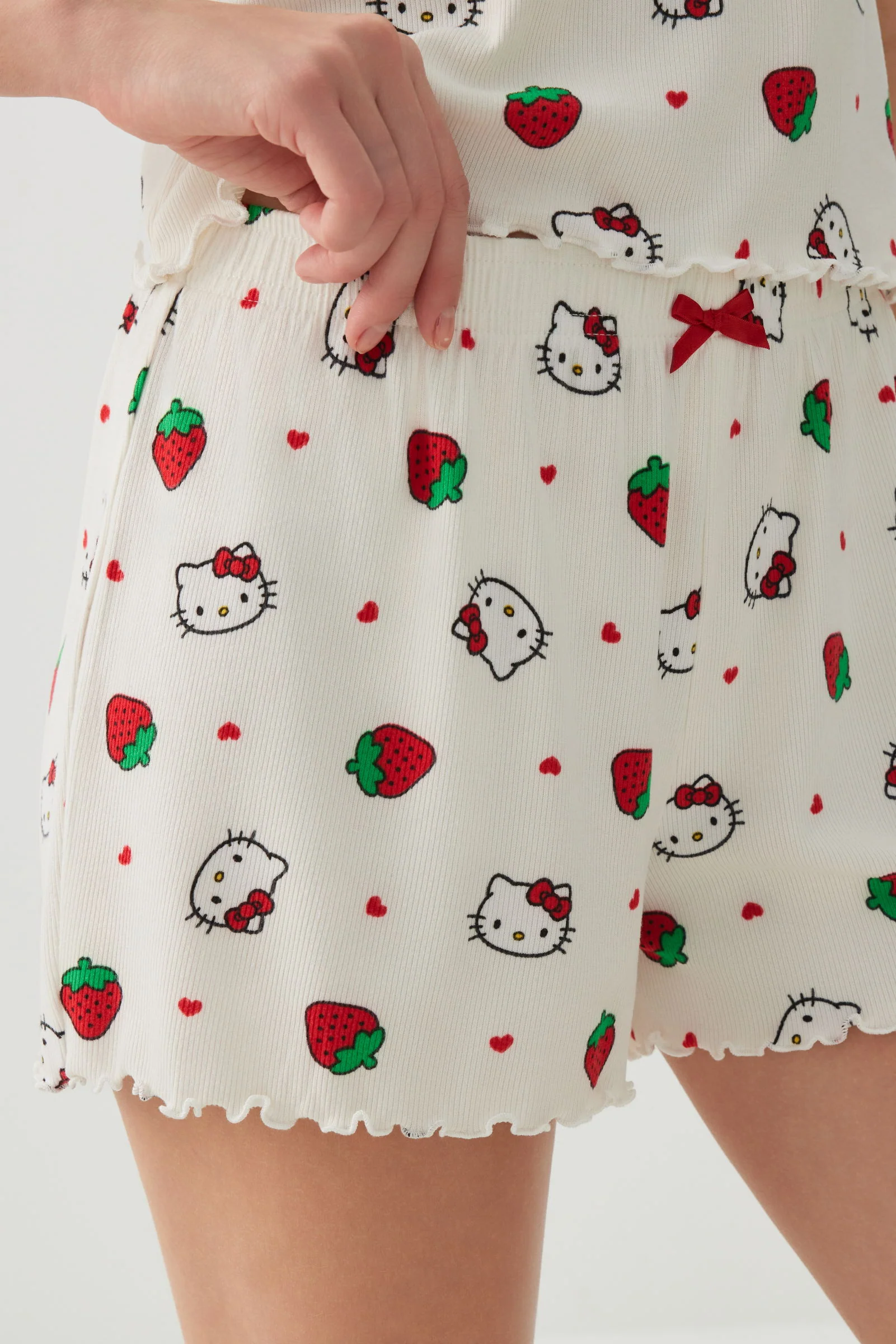 Hello Kitty Lettuce Hem PJ Set - Image 4