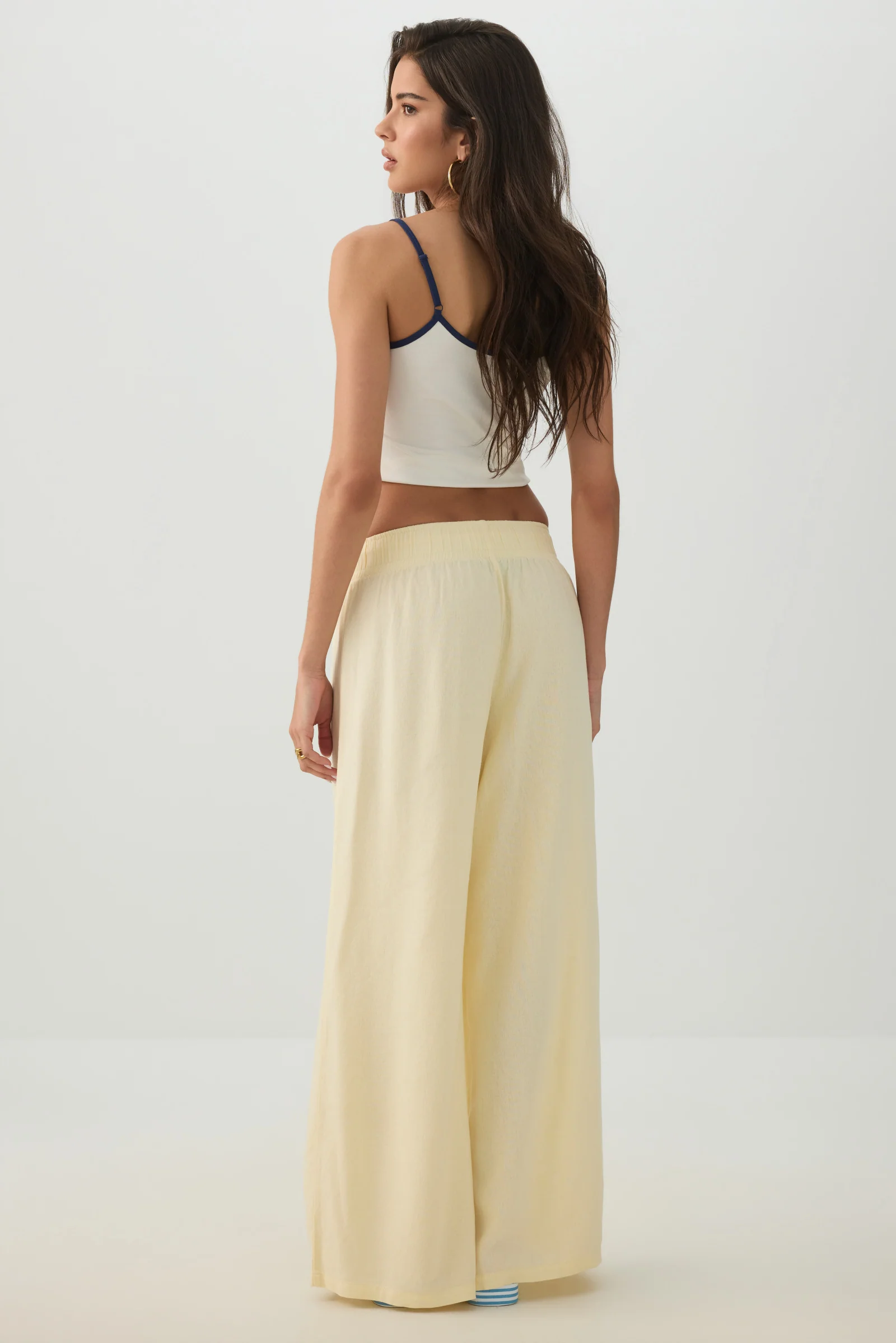 High Rise Linen Blend Pants - Image 5