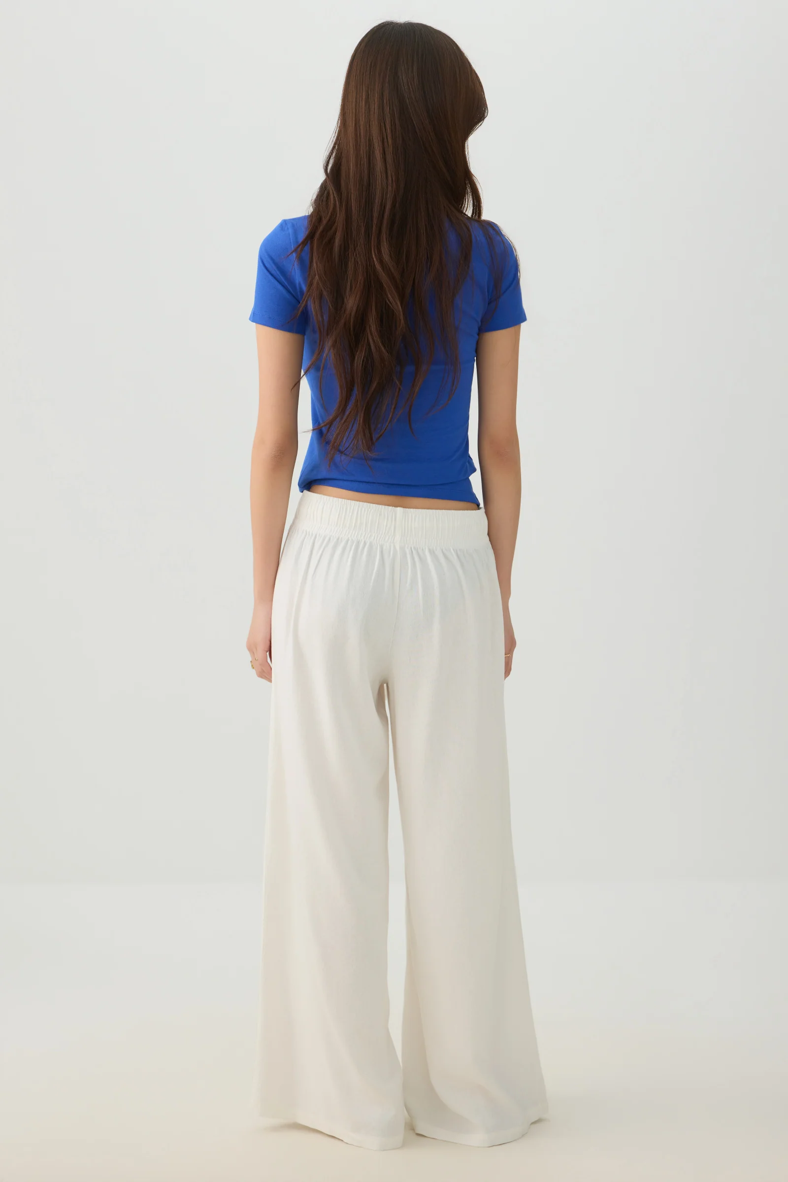 High Rise Linen Blend Pants - Image 5