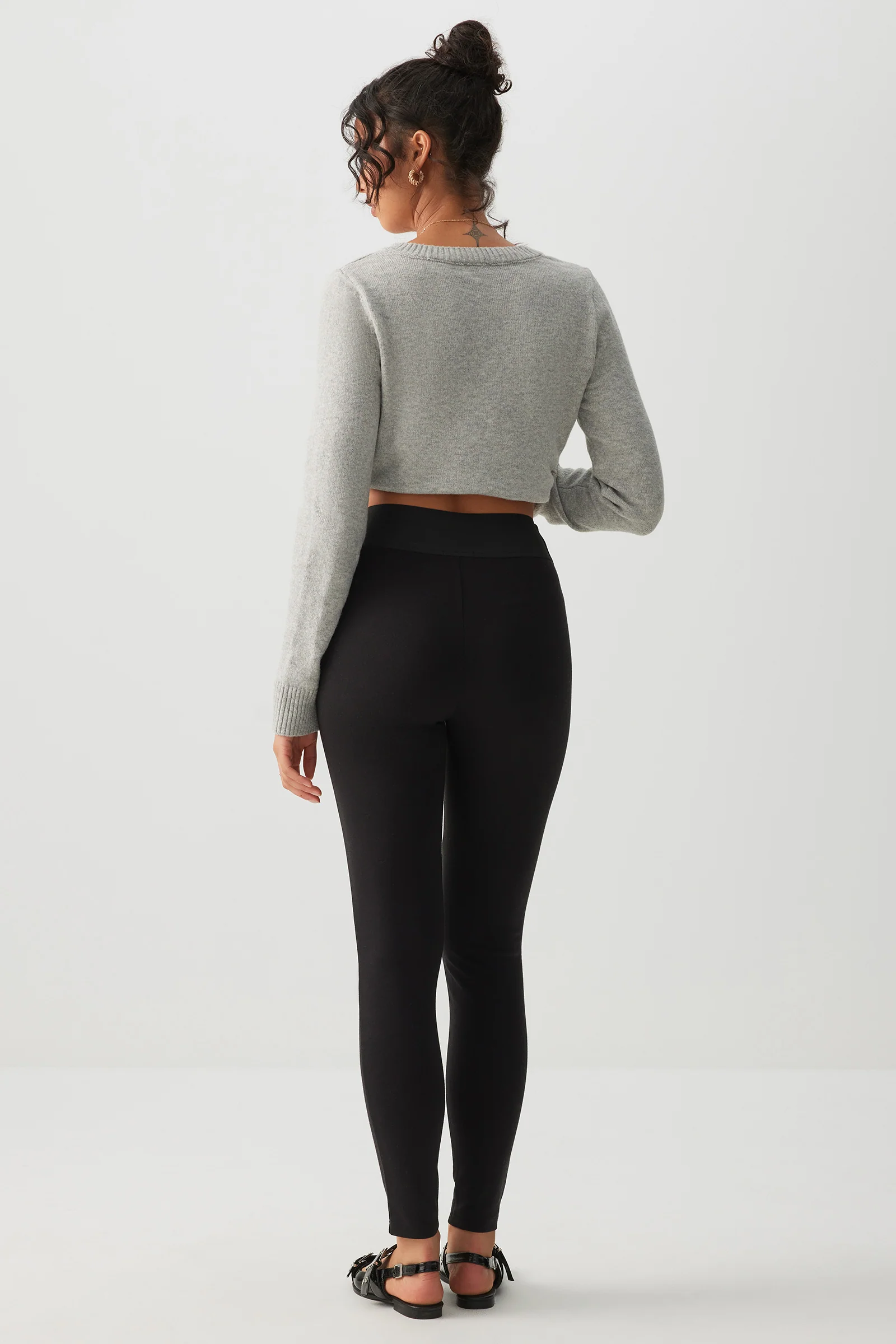 High Rise Pintuck Leggings - Image 4
