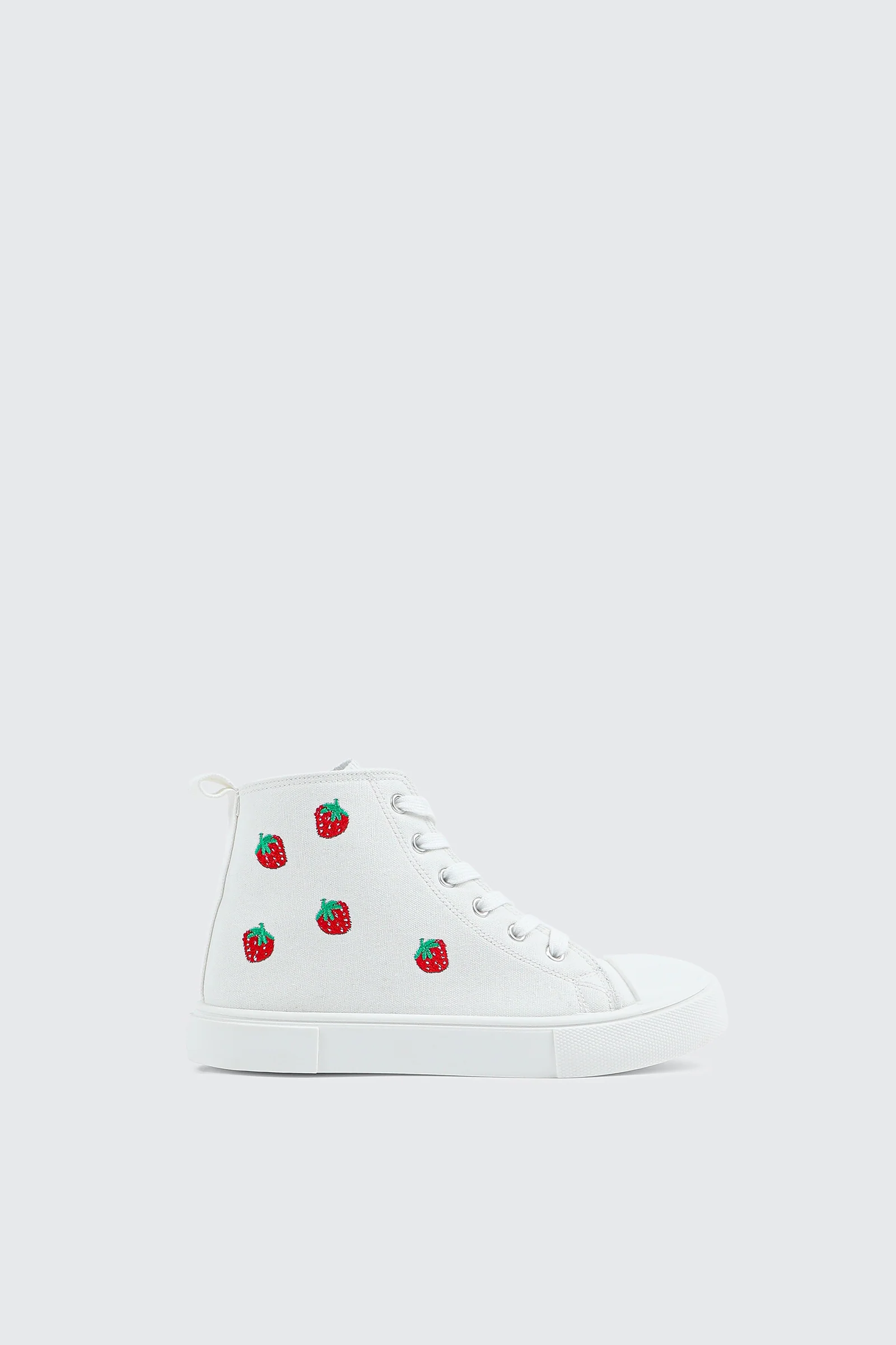 High Top Sneakers with Embroideries