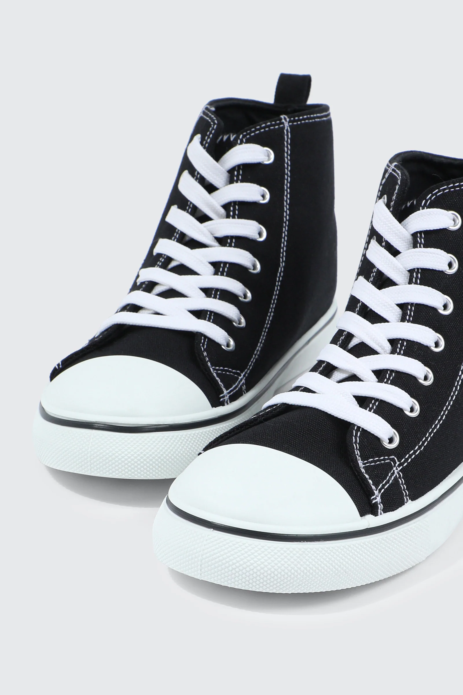 High Top Toe Cap Sneakers - Image 4