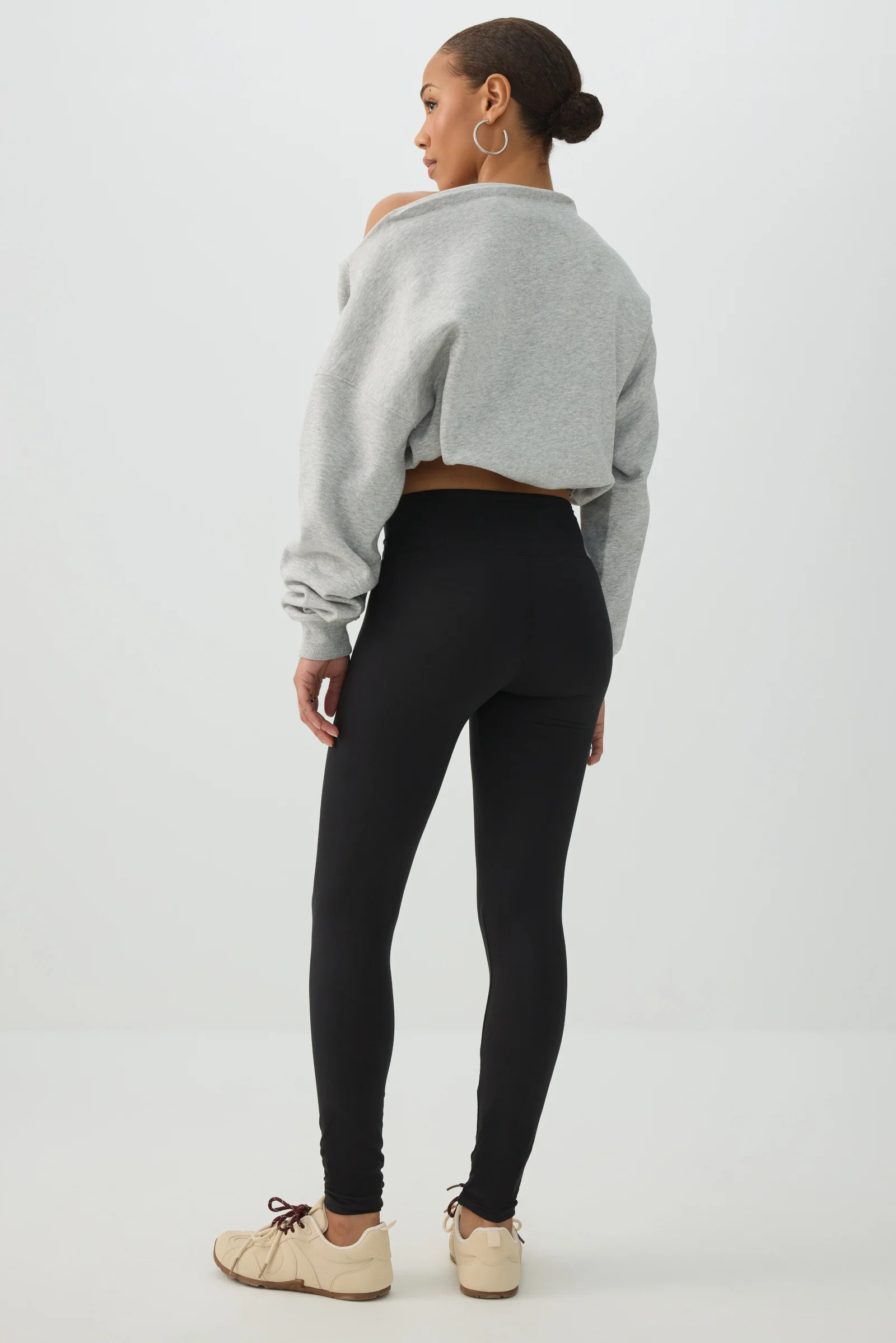 High Waisted Ribbed Leggings - Image 4