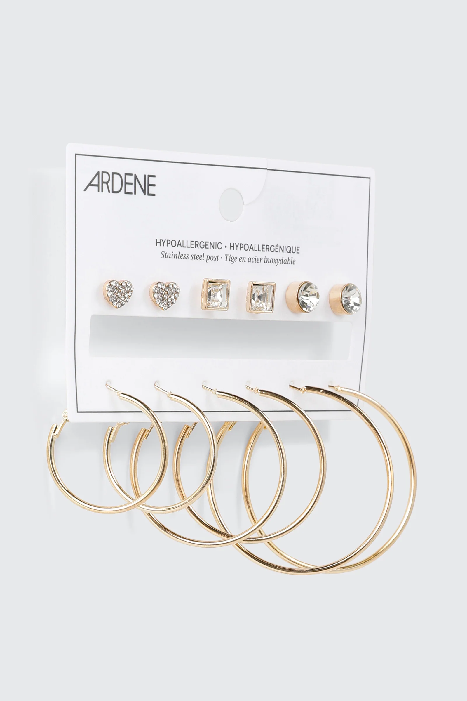 Hoop and Stud Earring Set