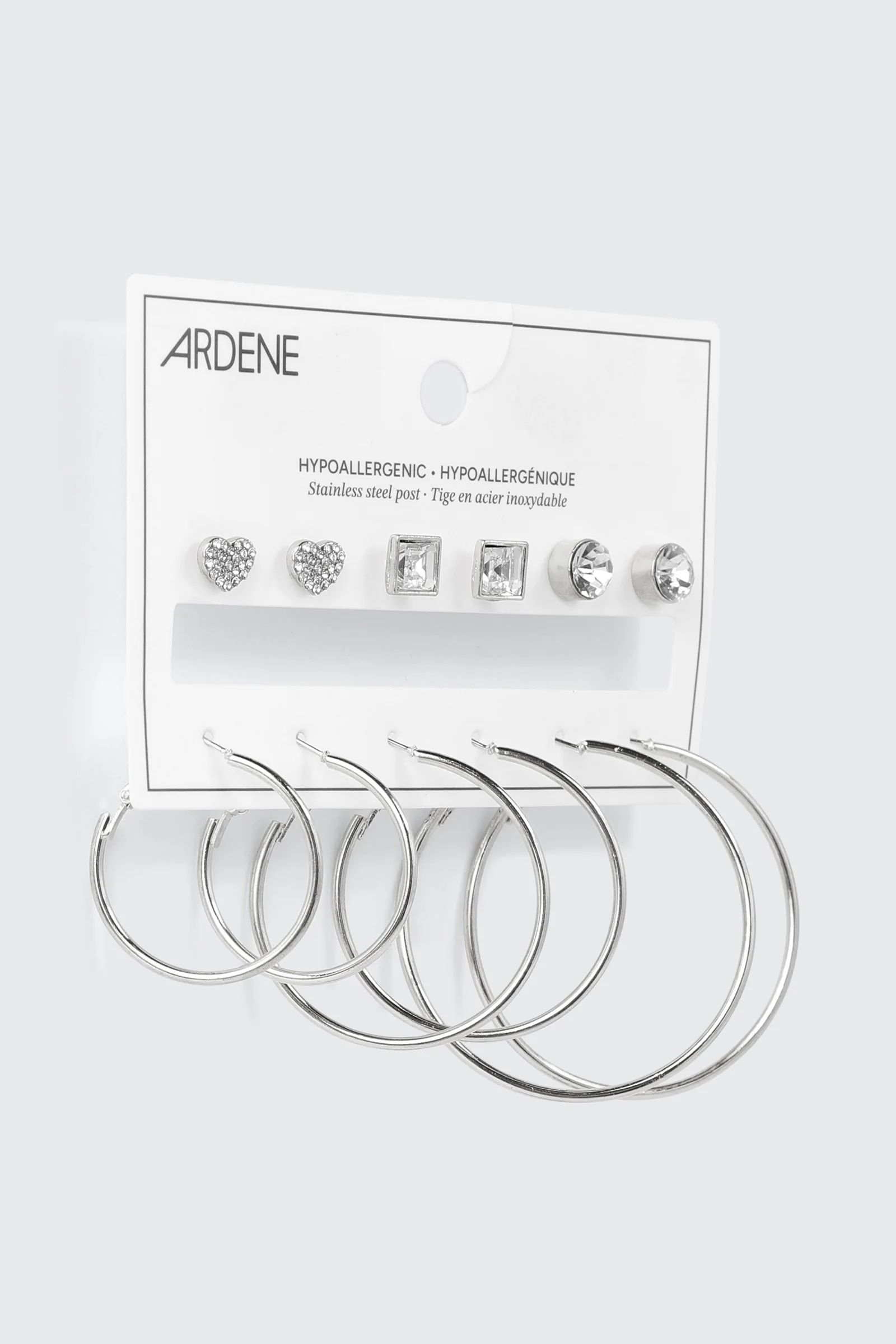 Hoop and Stud Earring Set