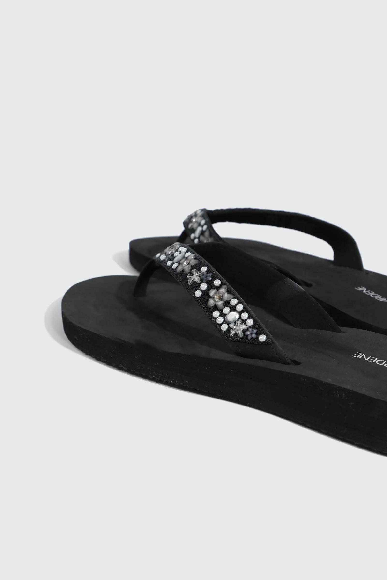 Jelly Flip-Flops with Beaded Strap - Image 3
