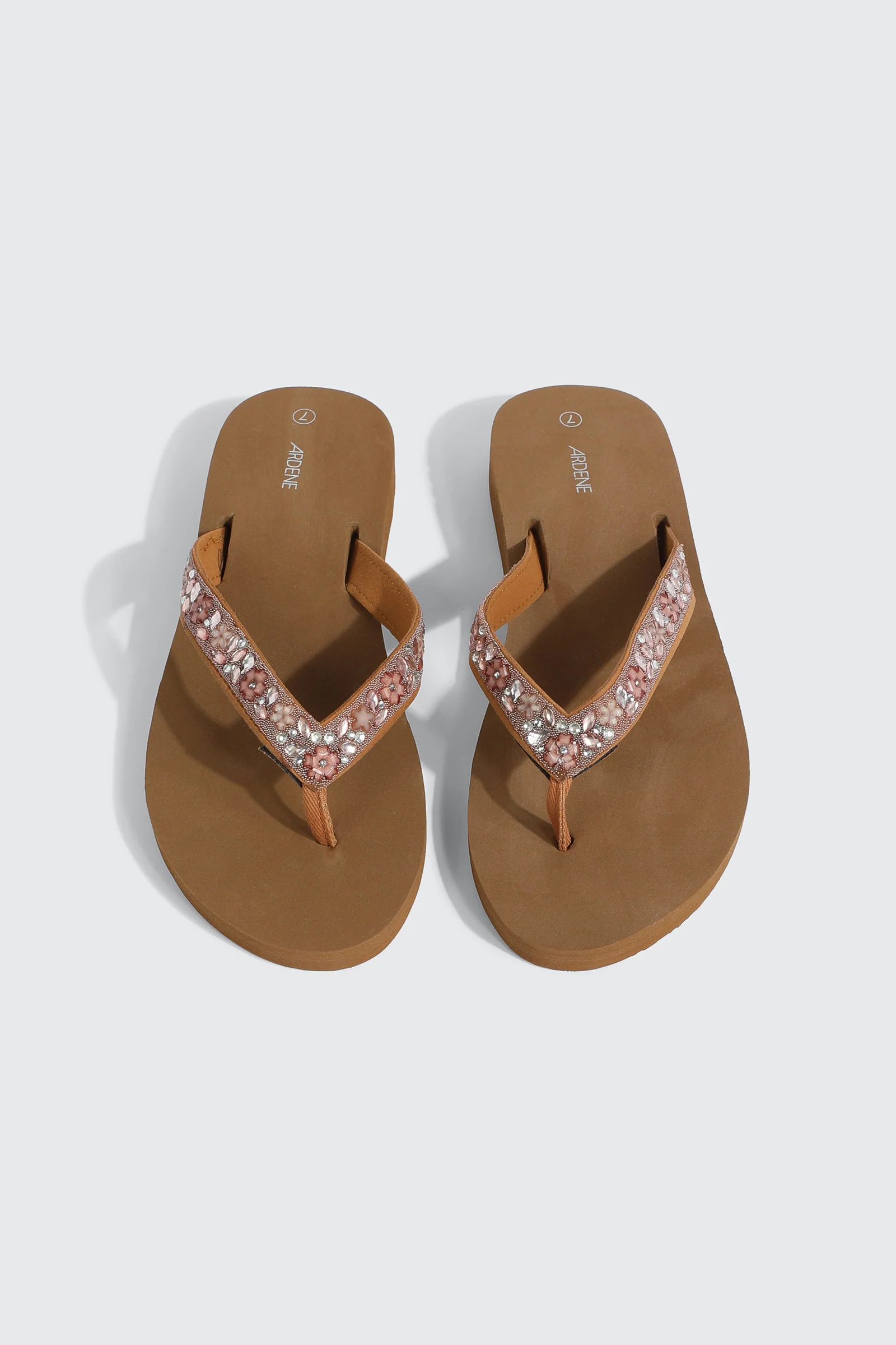 Jelly Flip Flops with Beaded Strap - Image 4