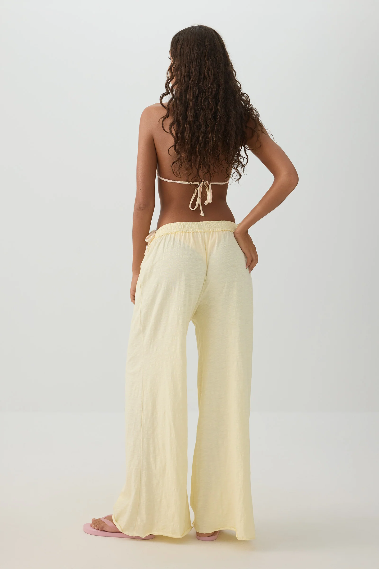 Jersey Wide Leg Pants - Image 4