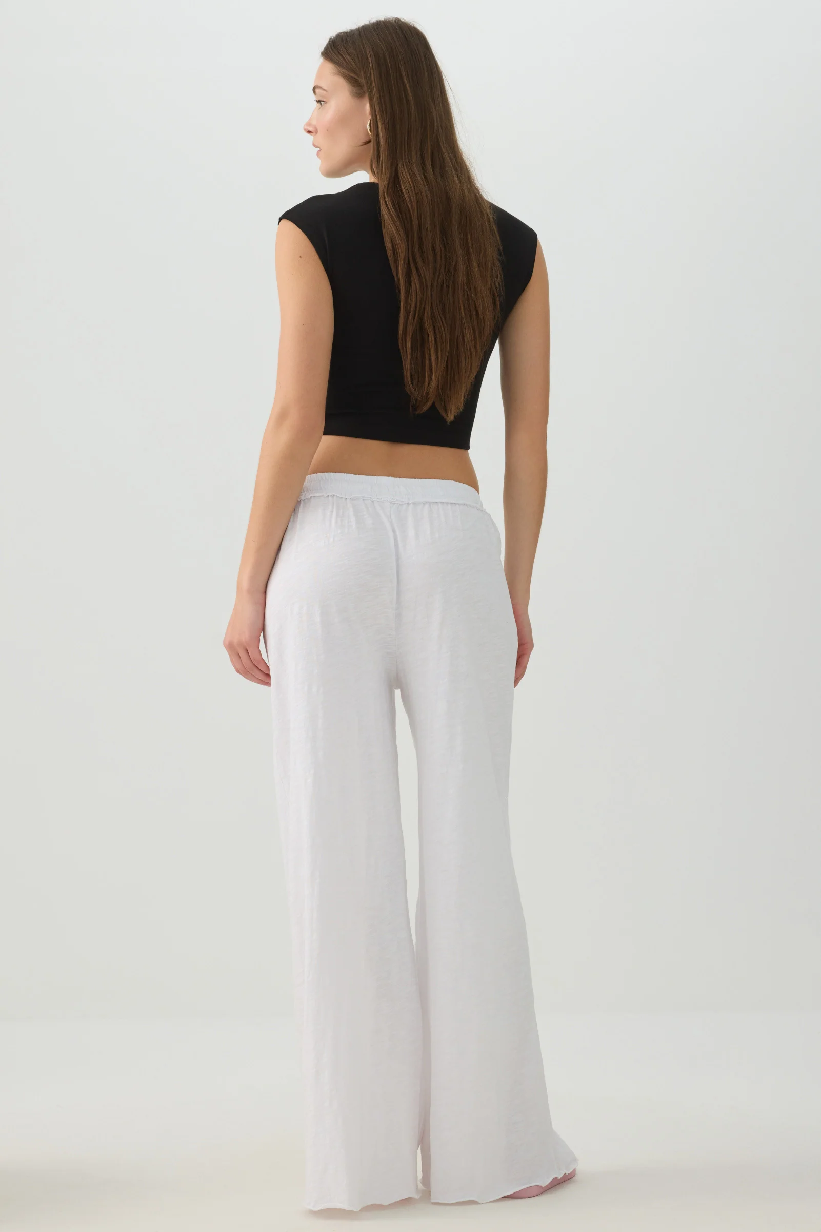 Jersey Wide Leg Pants - Image 4