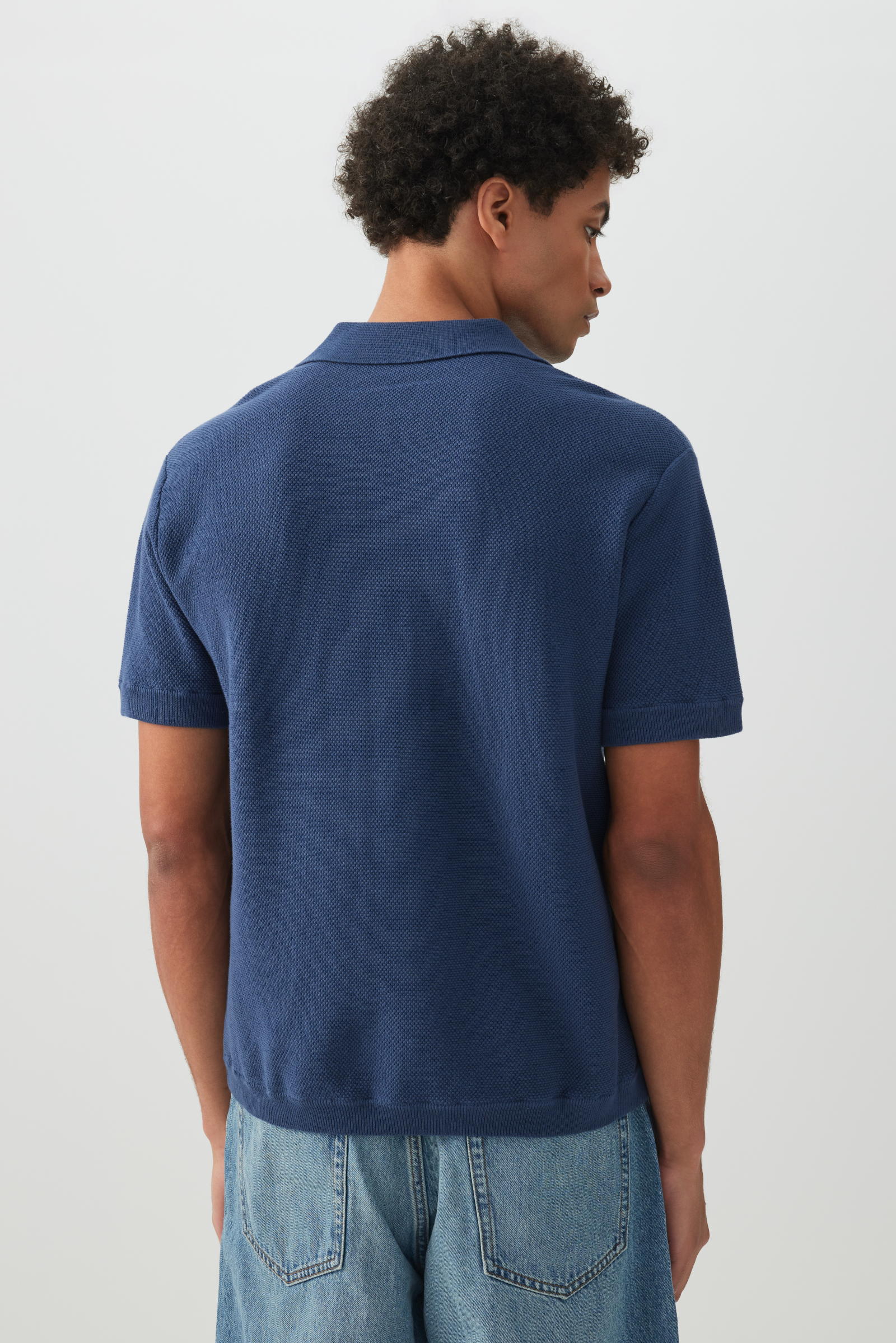 Johnny Collar Short Sleeve Sweater - Image 4