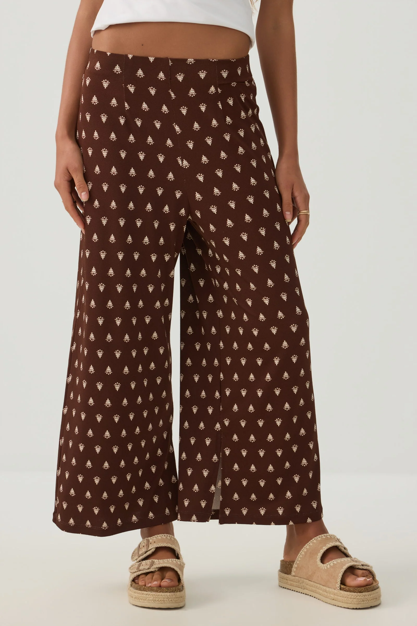Knit Crepe Culottes - Image 2