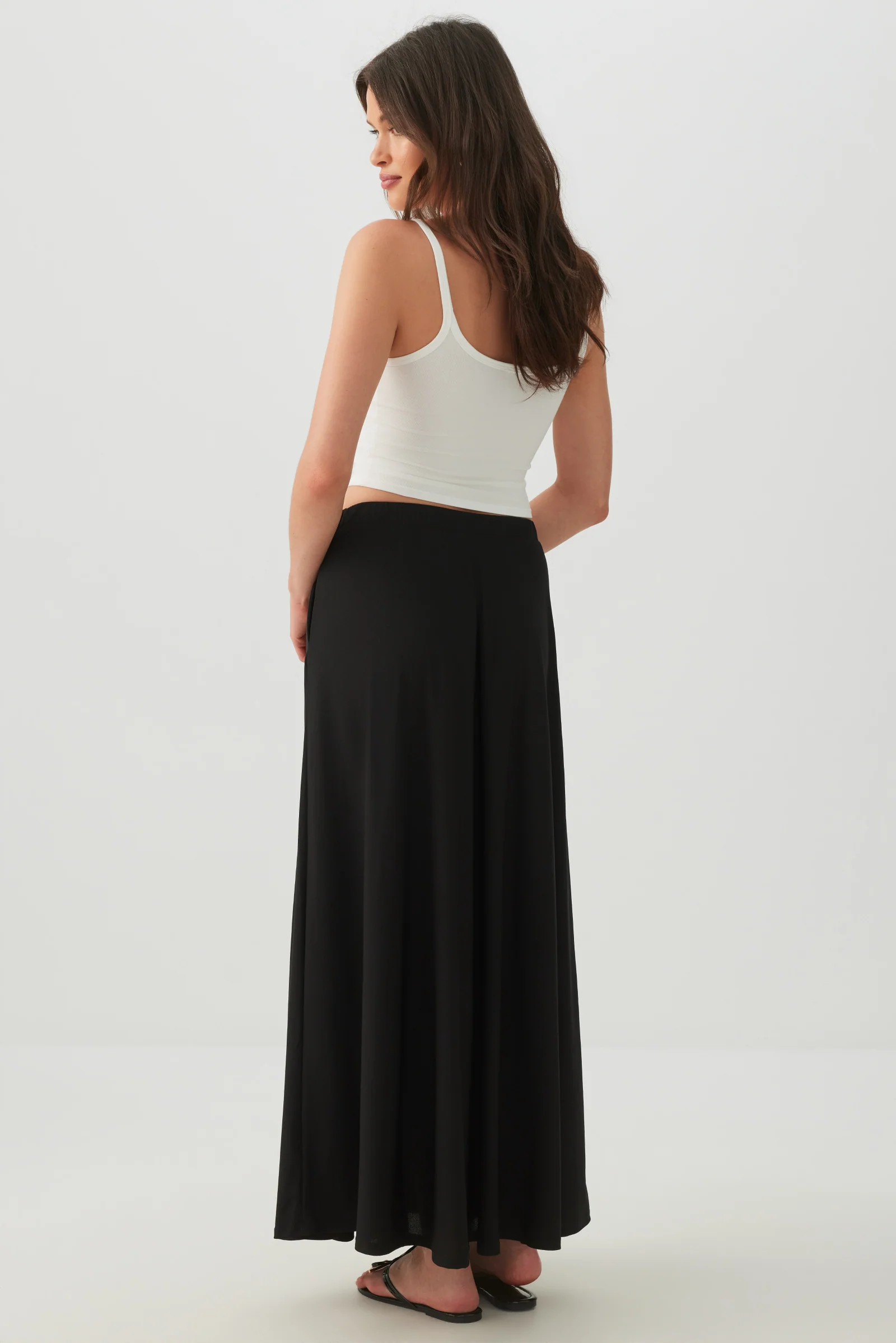 Knit Crepe Maxi Skirt - Image 4