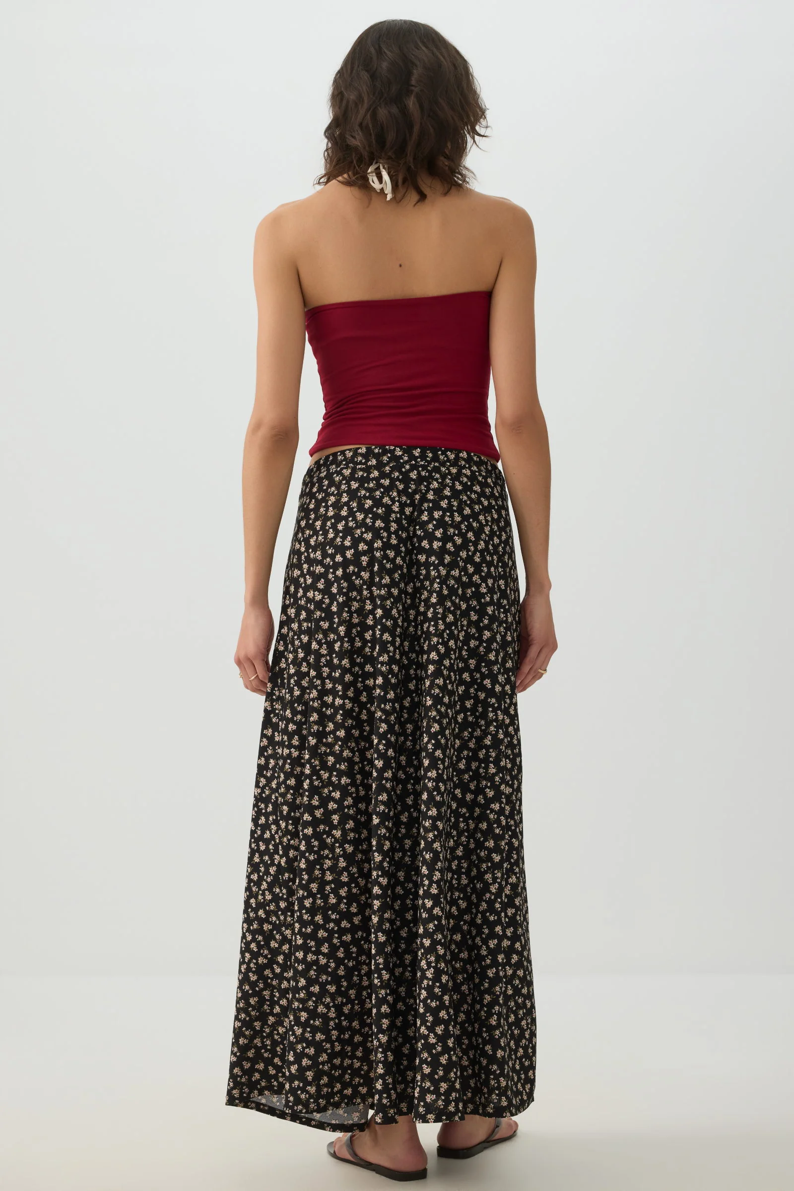 Knit Crepe Maxi Skirt - Image 4