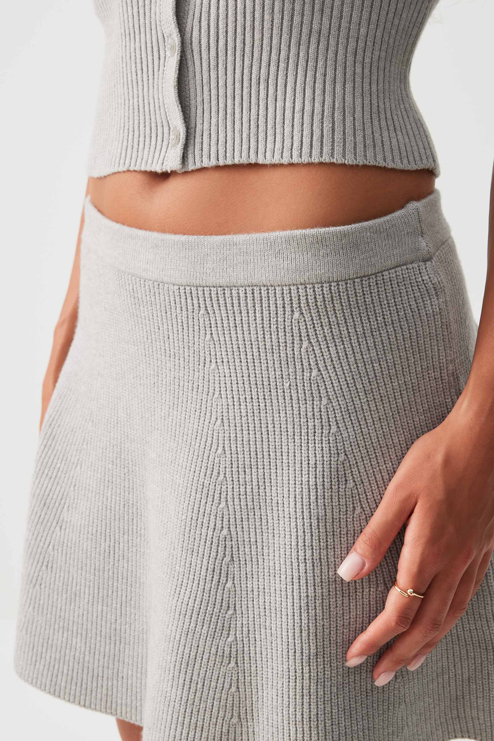 Knit Mini Skater Skirt - Image 3