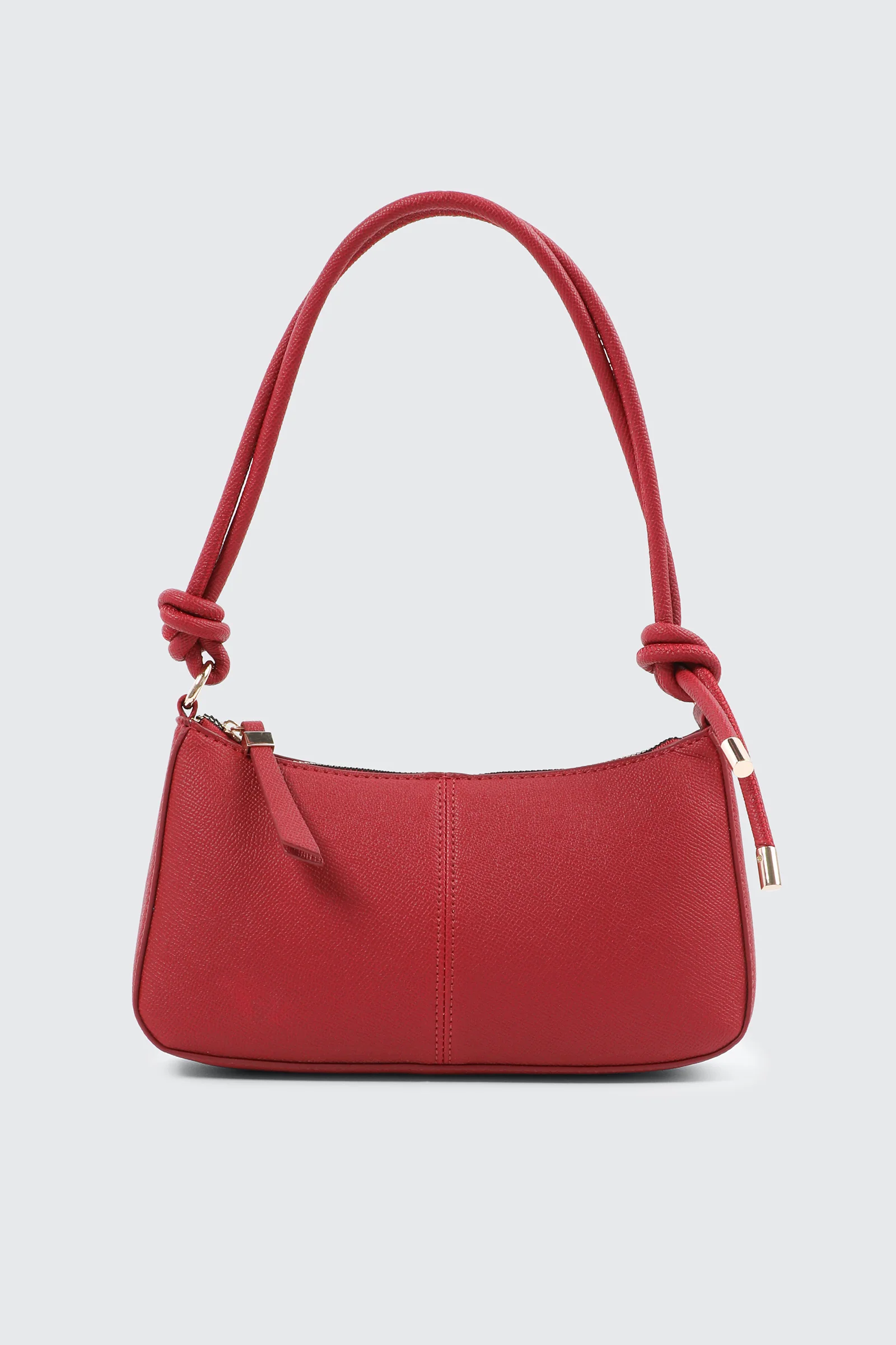 Knotted Handle Shoulder Bag with Crossbody Strap